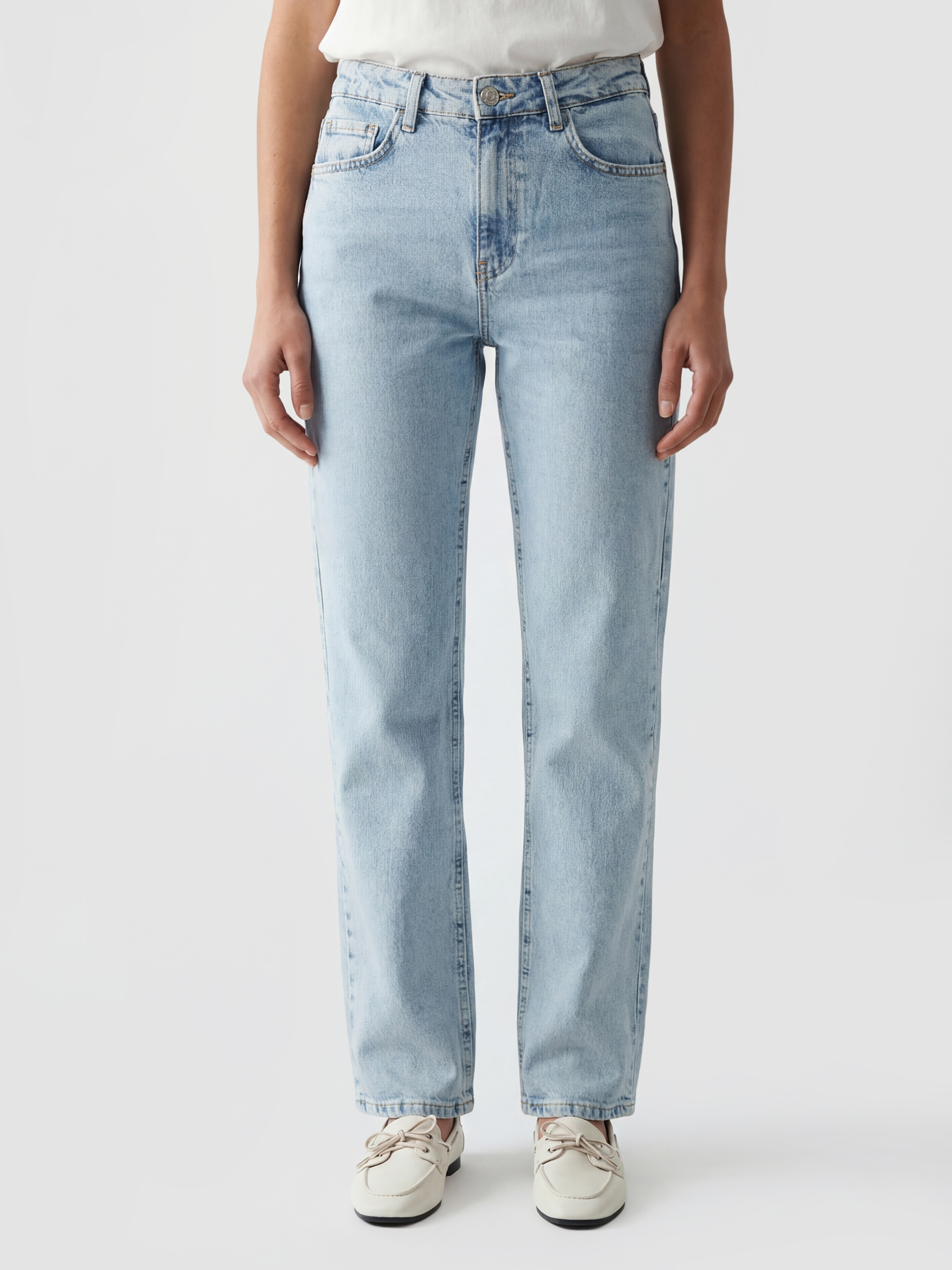 LCW Jeans Normal Bel Straight Fit Kadın Jean Pantolon görsel 2