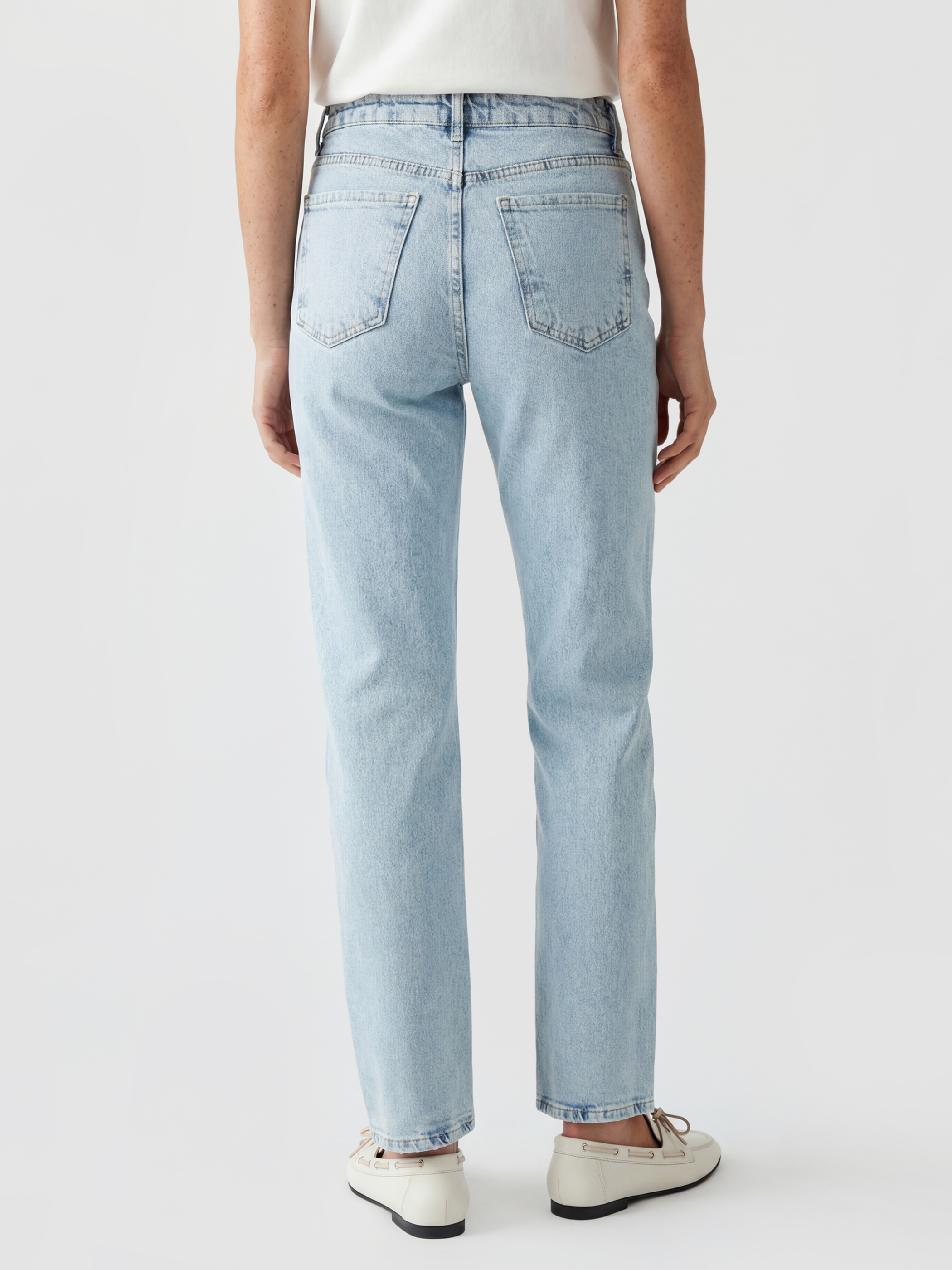 LCW Jeans Normal Bel Straight Fit Kadın Jean Pantolon görsel 3