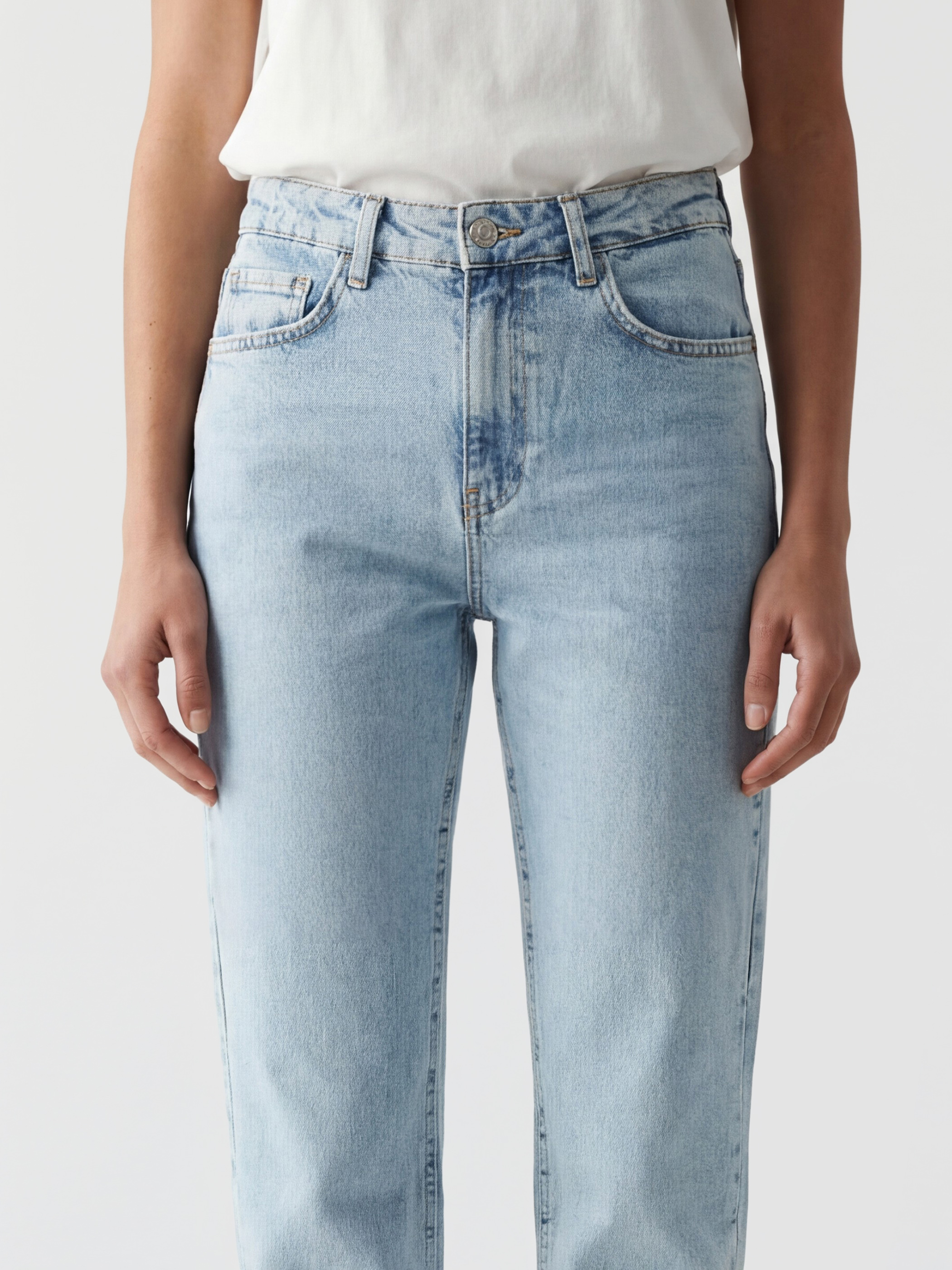 LCW Jeans Normal Bel Straight Fit Kadın Jean Pantolon görsel 4