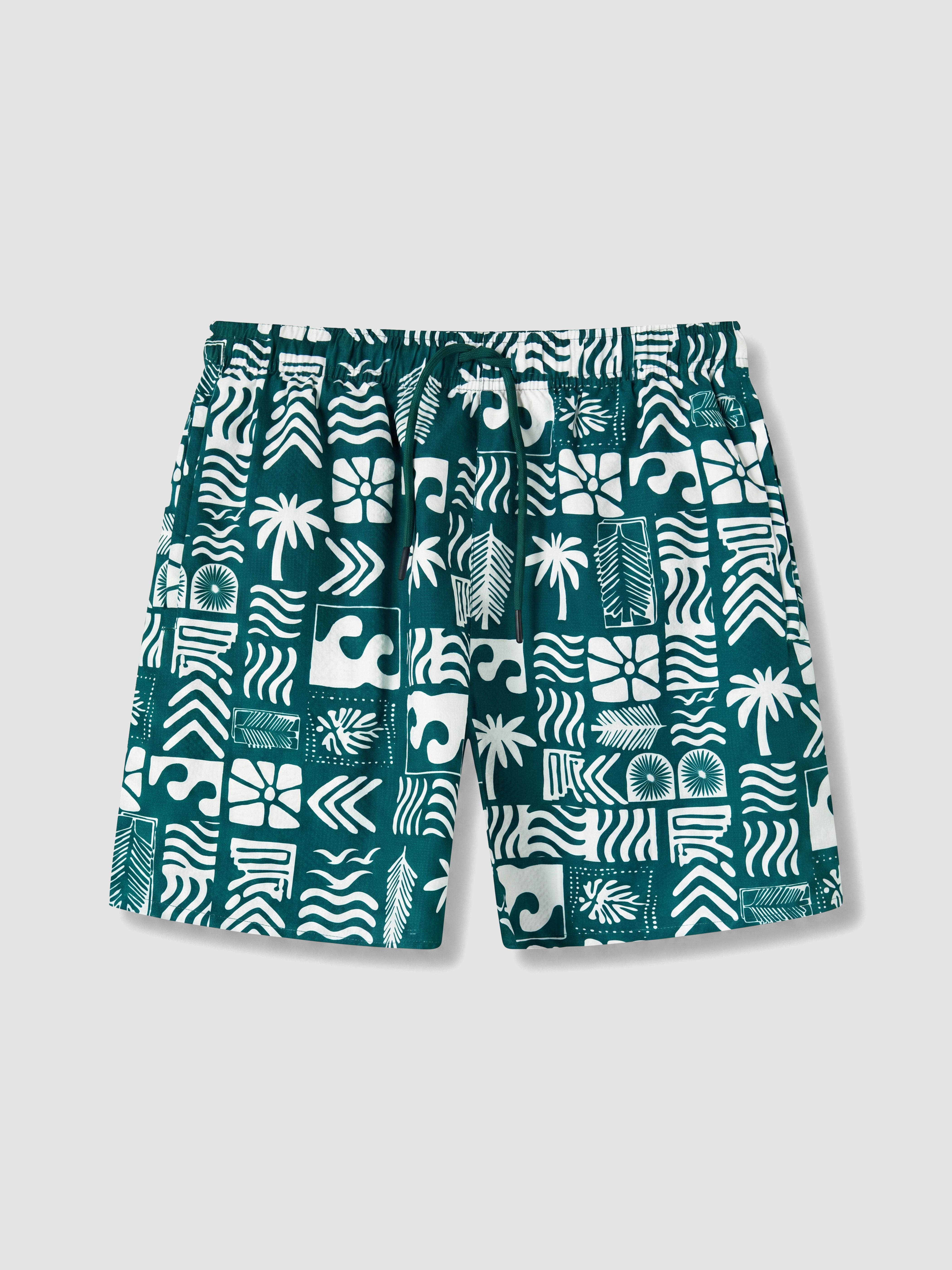 LCW SWIMWEAR Kısa Boy Desenli Erkek Deniz Şortu görsel 5
