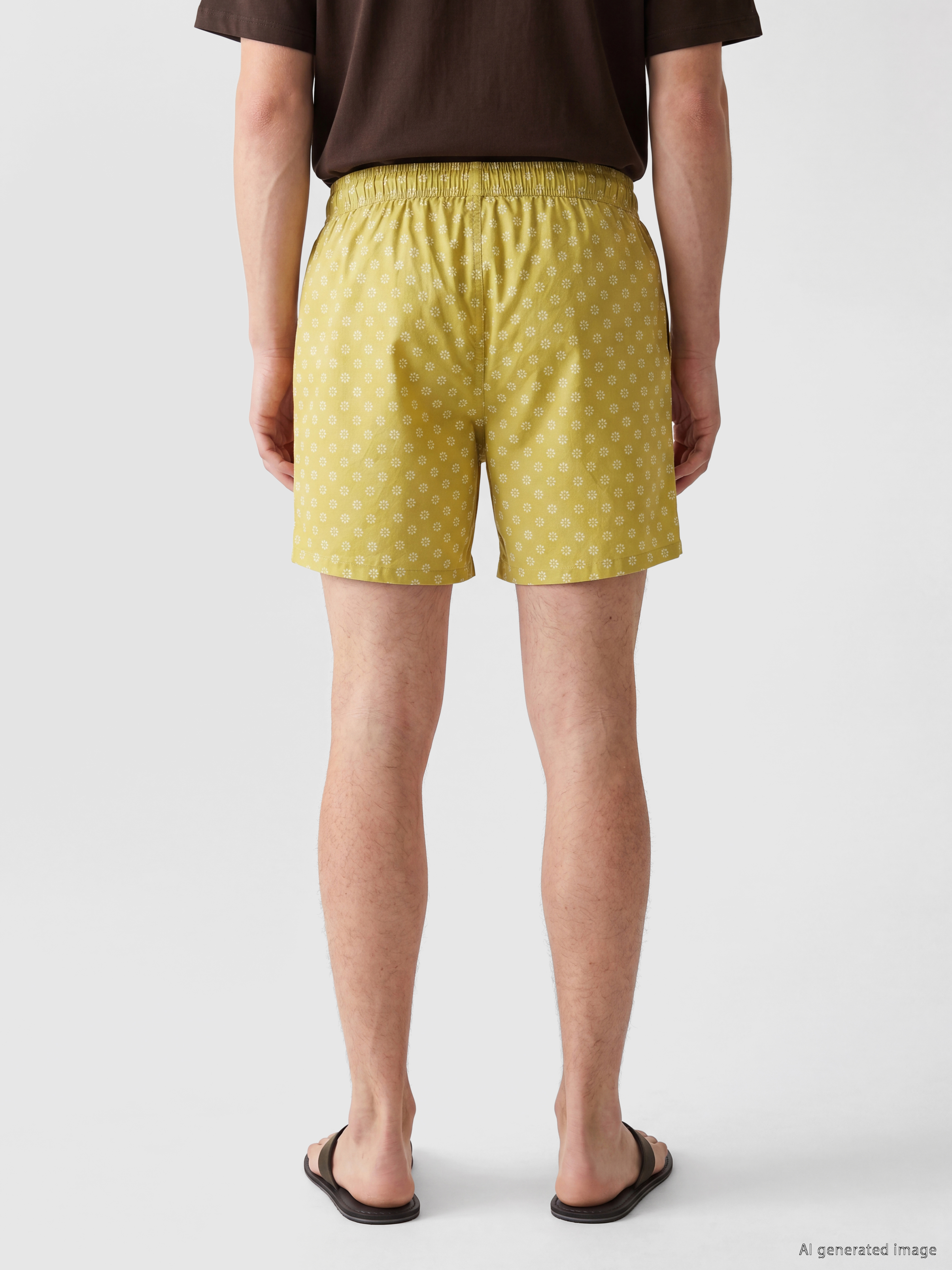 LCW SWIMWEAR Kısa Desenli Erkek Deniz Şortu görsel 4