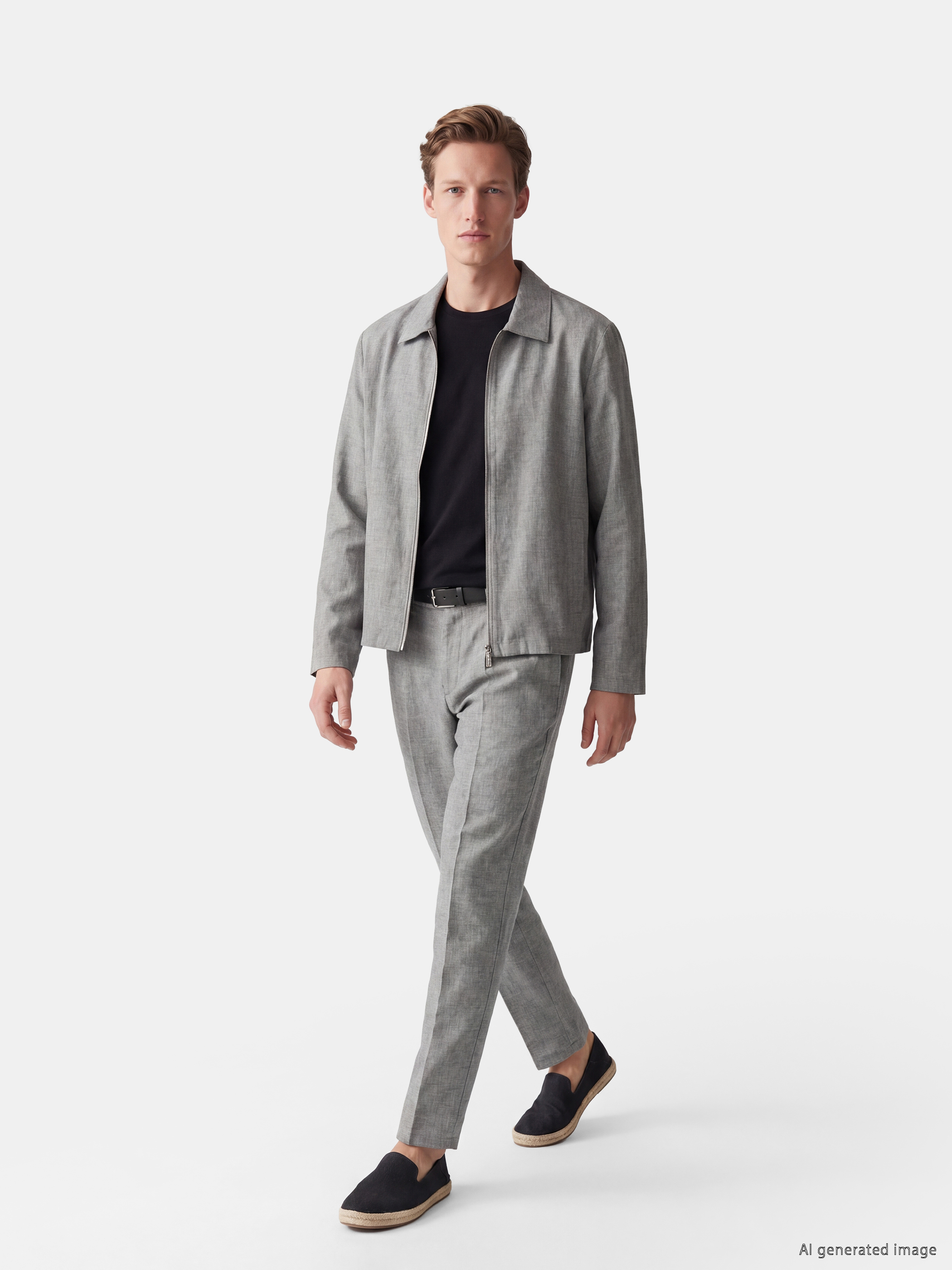 SOUTHBLUE Regular Fit Erkek Dokulu Pileli Pantolon