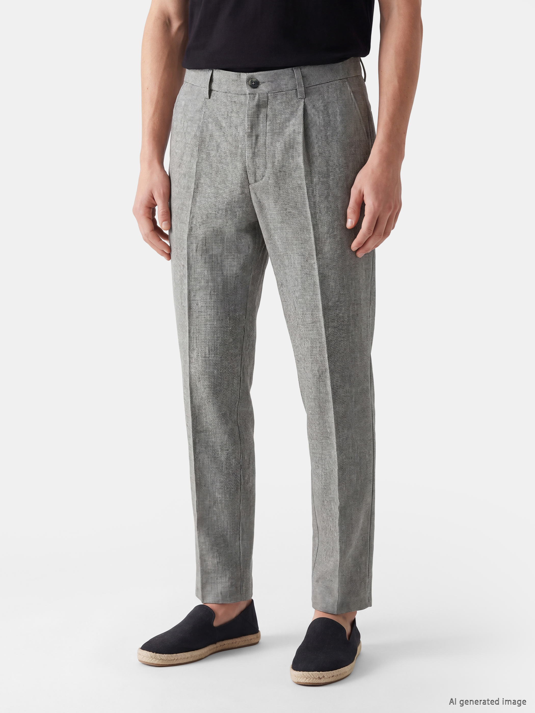 SOUTHBLUE Regular Fit Erkek Dokulu Pileli Pantolon görsel 2
