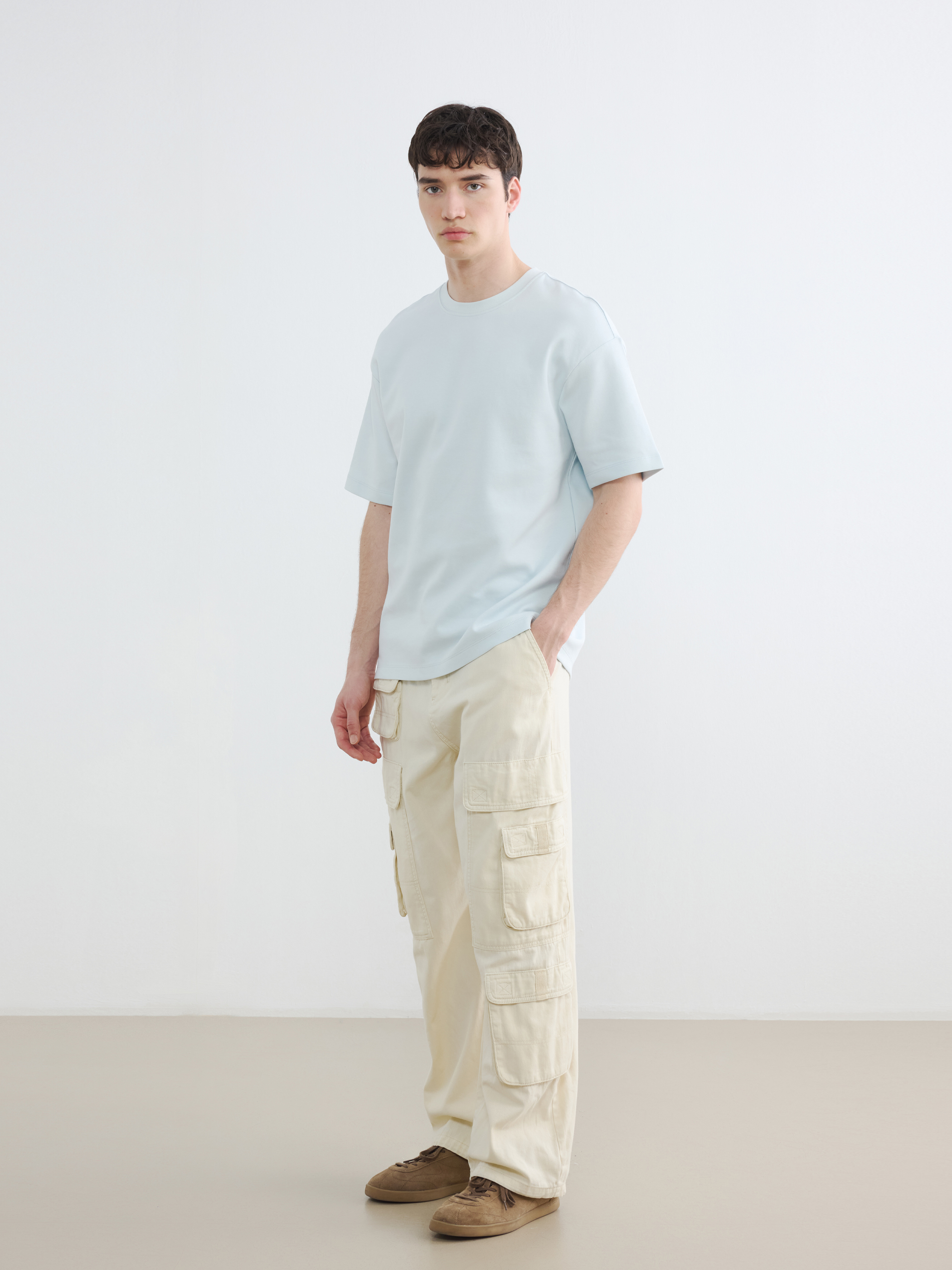XSIDE Regular Fit Bisiklet Yaka Erkek Tişört görsel 2