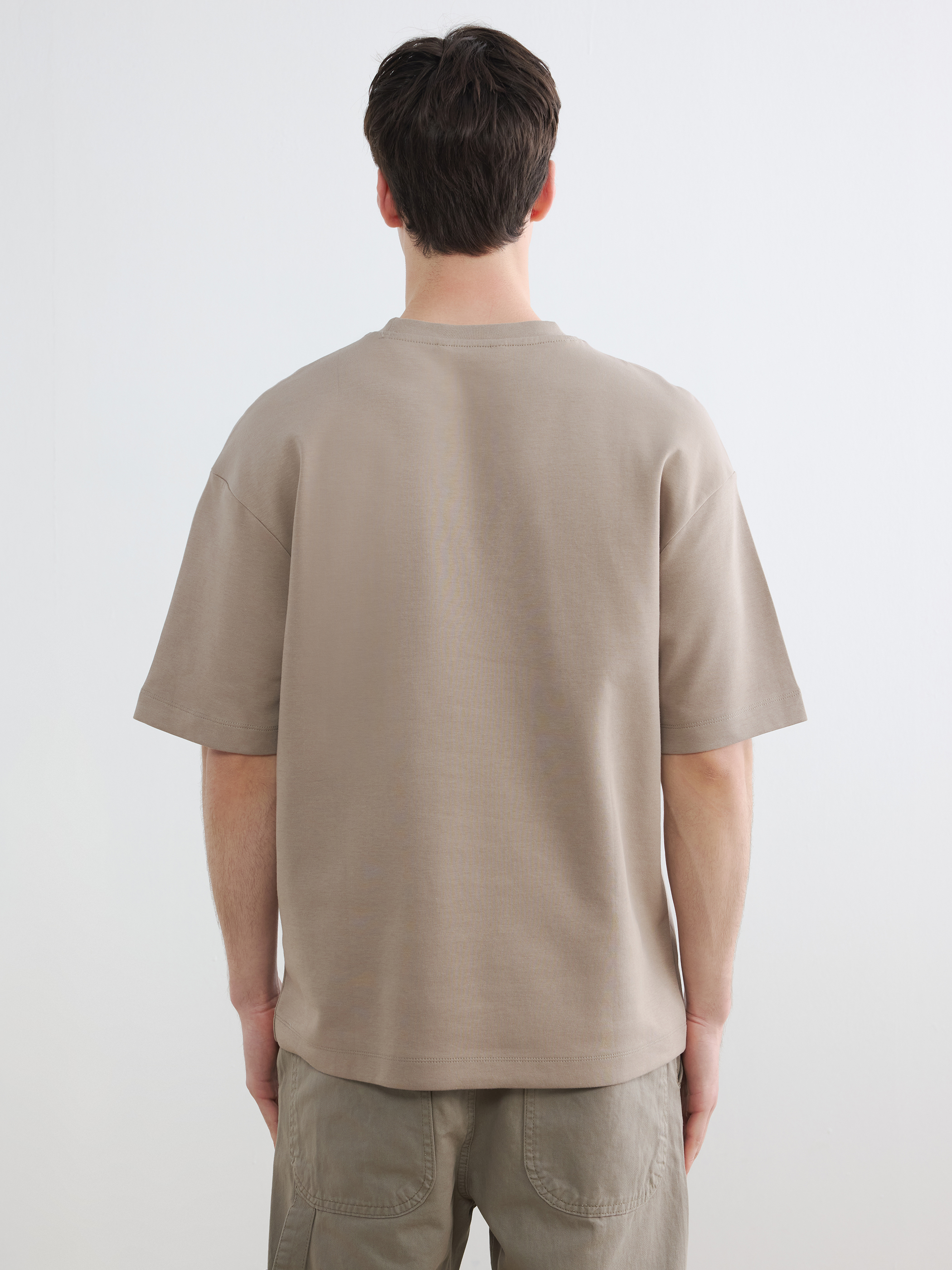 XSIDE Regular Fit Bisiklet Yaka Erkek Tişört görsel 4