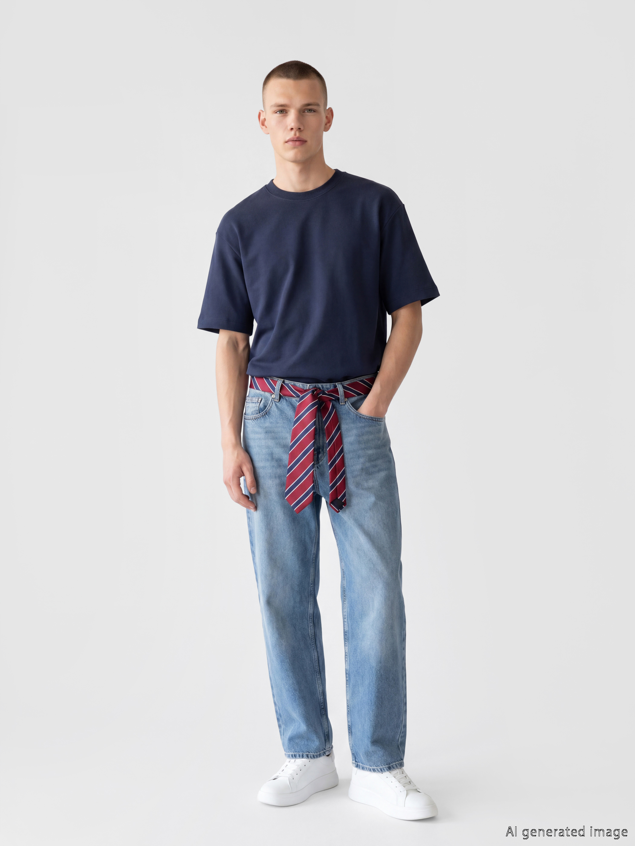 XSIDE Regular Fit Bisiklet Yaka Erkek Tişört görsel 2