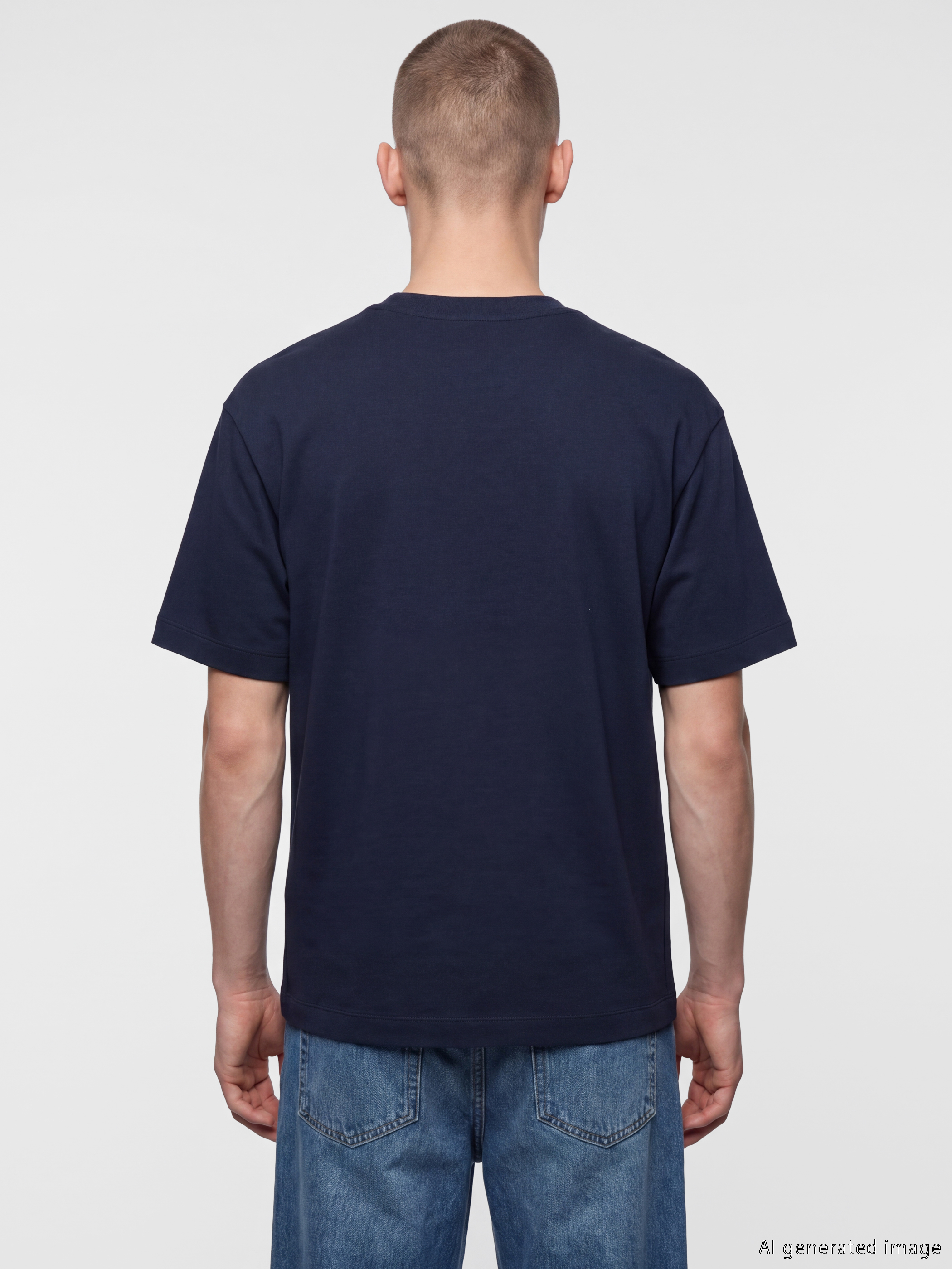 XSIDE Regular Fit Bisiklet Yaka Erkek Tişört görsel 4