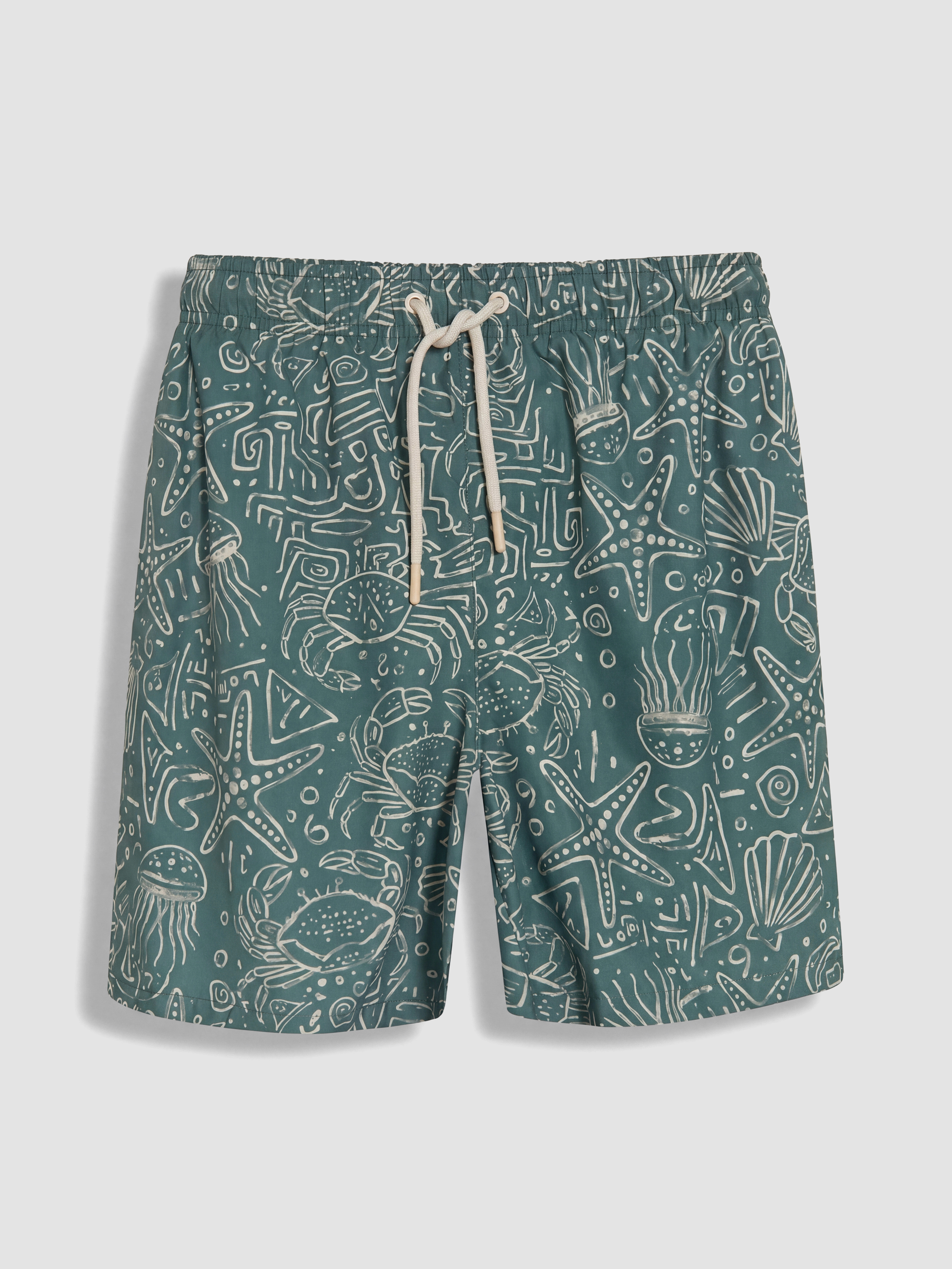 LCW SWIMWEAR Kısa Boy Desenli Erkek Deniz Şortu görsel 5