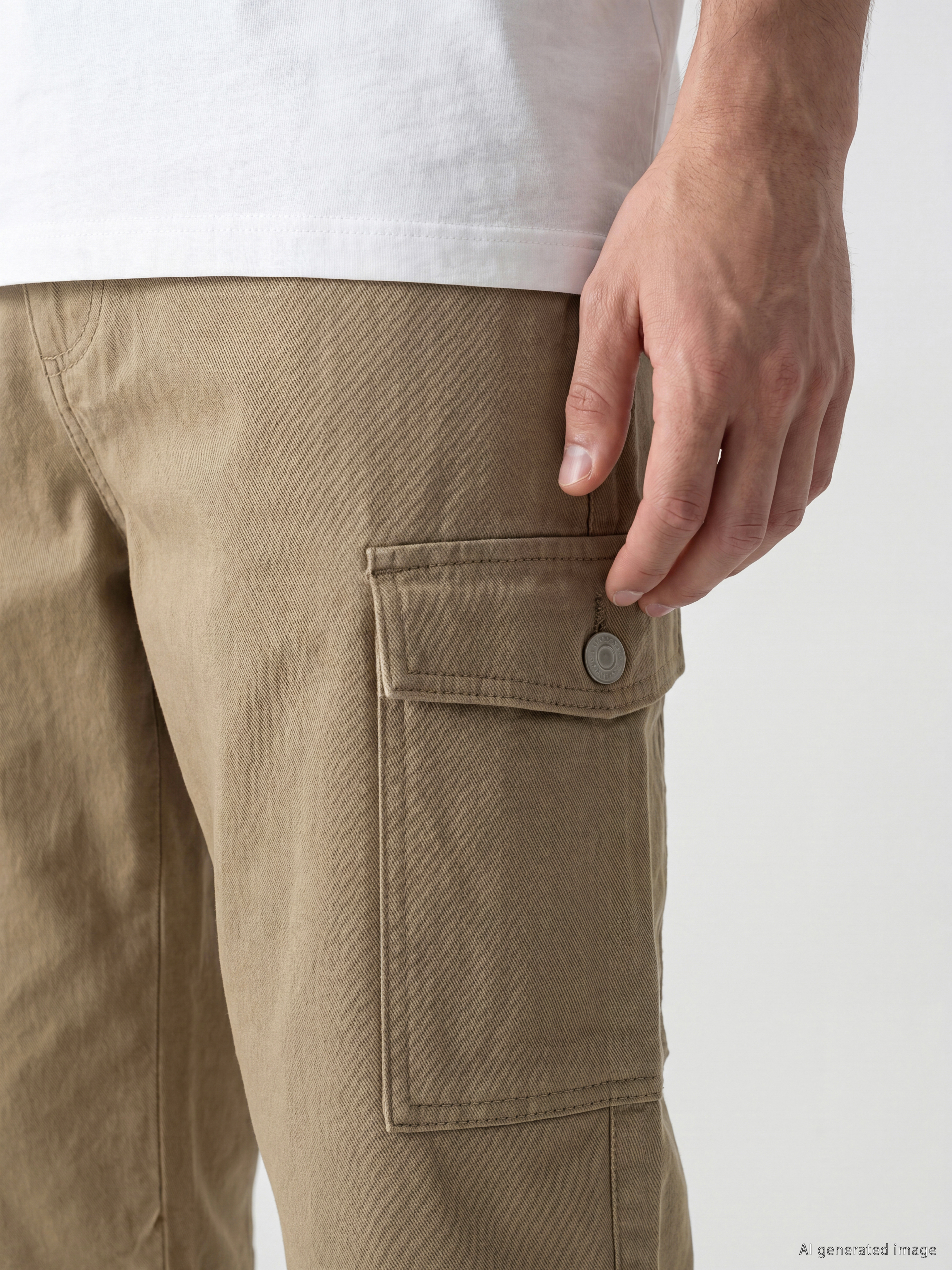 LCW Jeans Regular Fit Erkek Jean Kargo Şort görsel 3