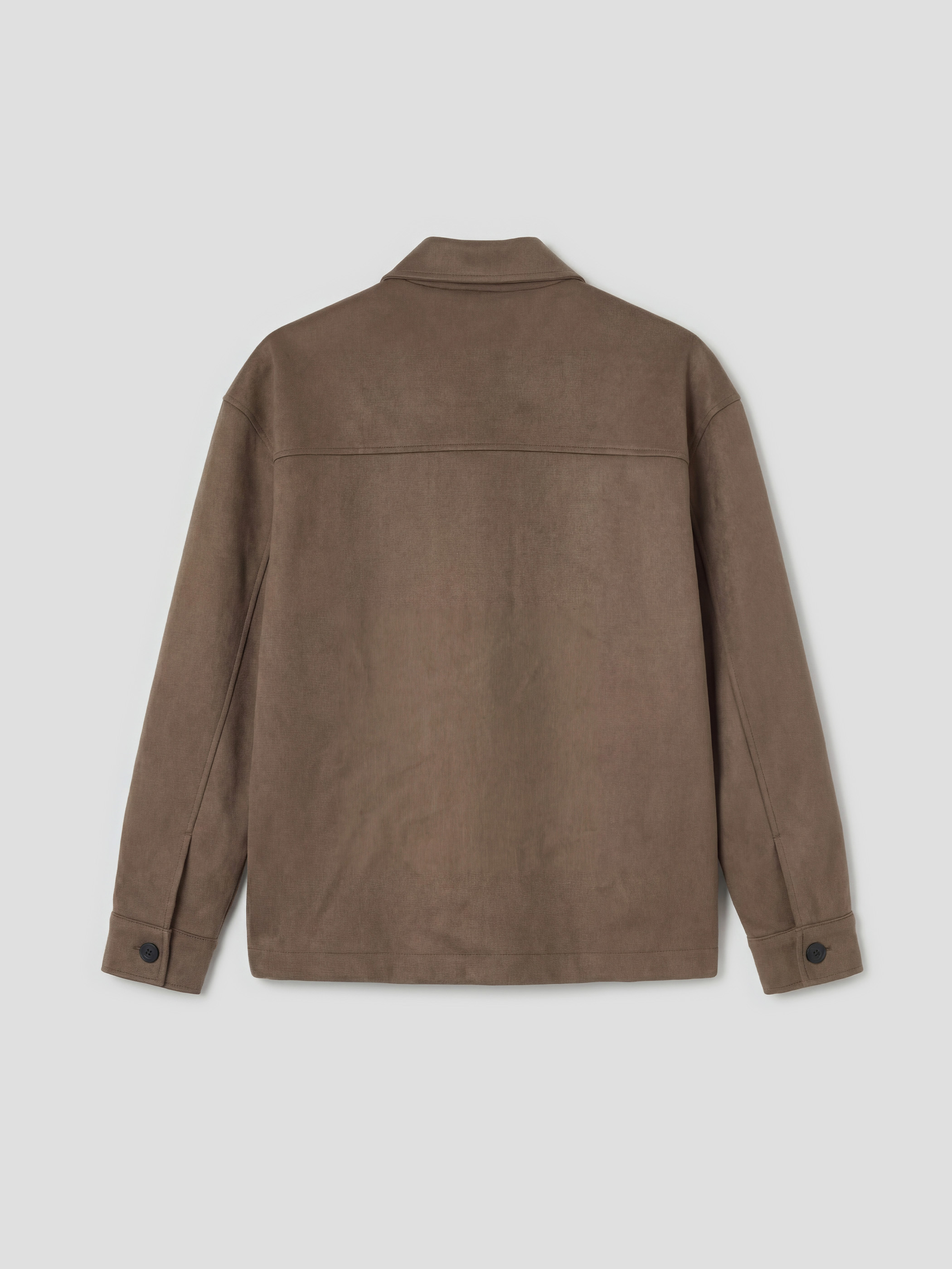 XSIDE Loose Fit Süet Görünümlü Gömlek Yaka Erkek Ceket görsel 6