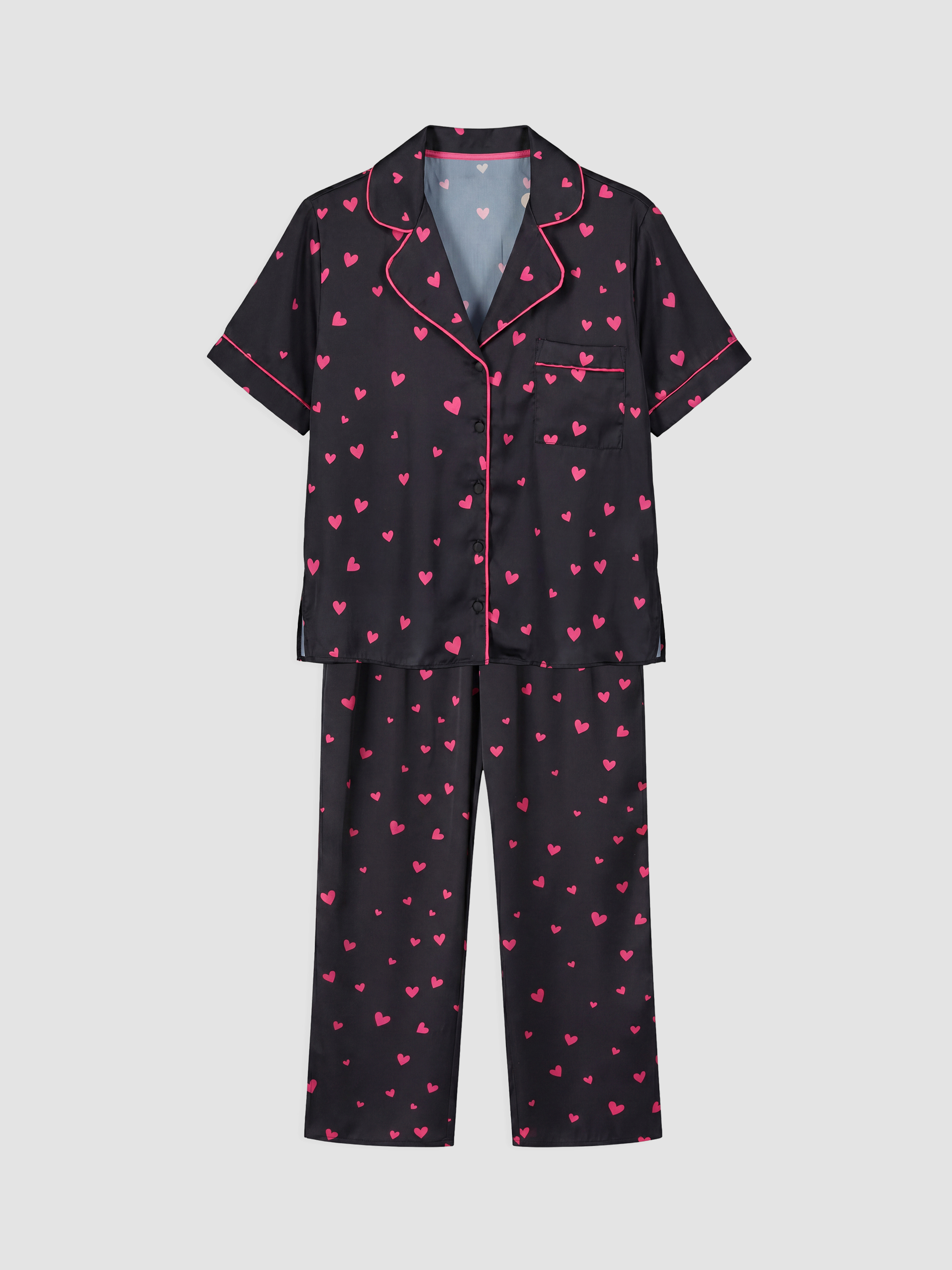 LCW DREAM Gömlek Yaka Saten Kadın Pijama Takım görsel 5