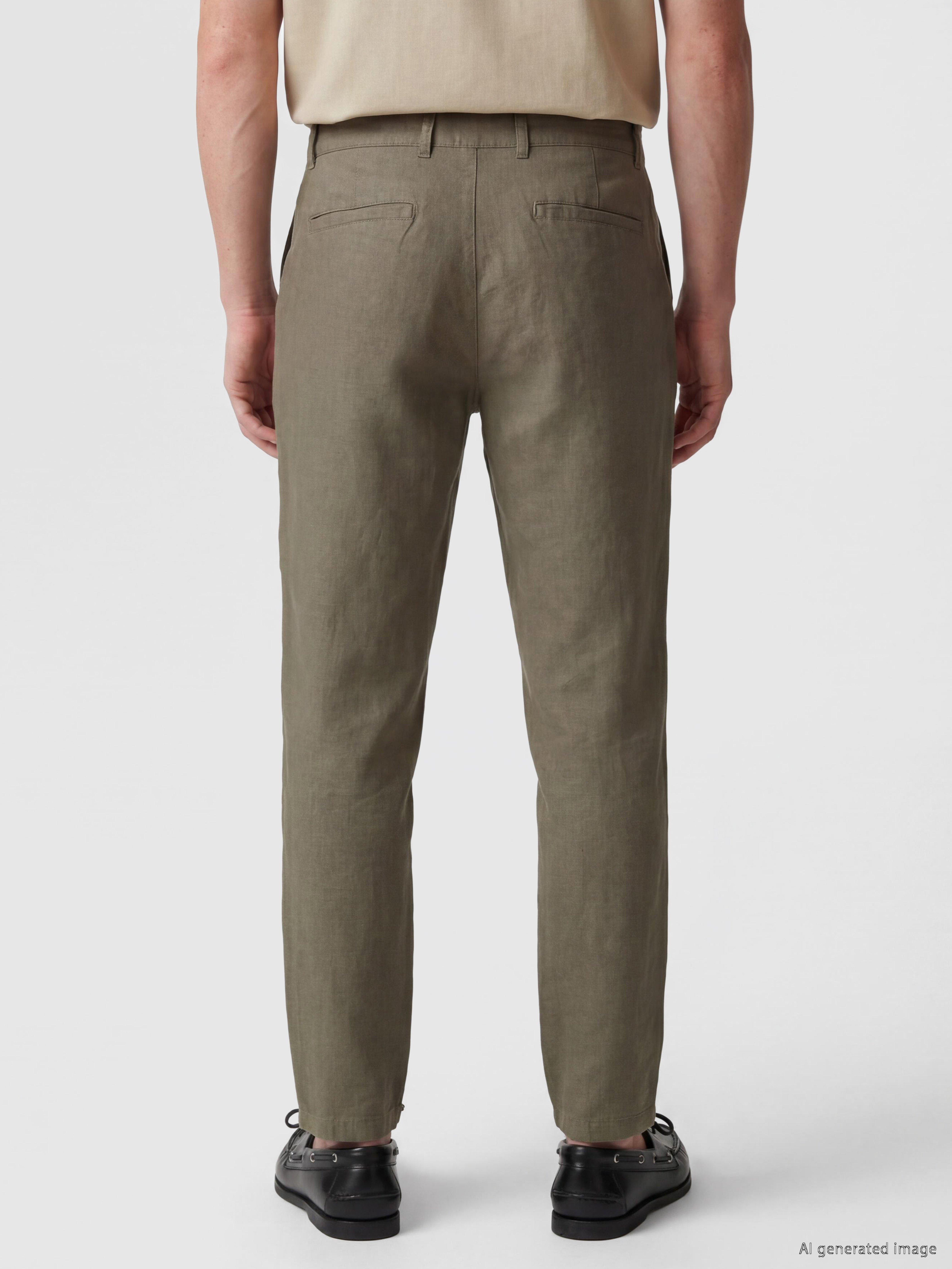 LCW Vision Regular Fit Keten Karışımlı Erkek Pantolon görsel 5