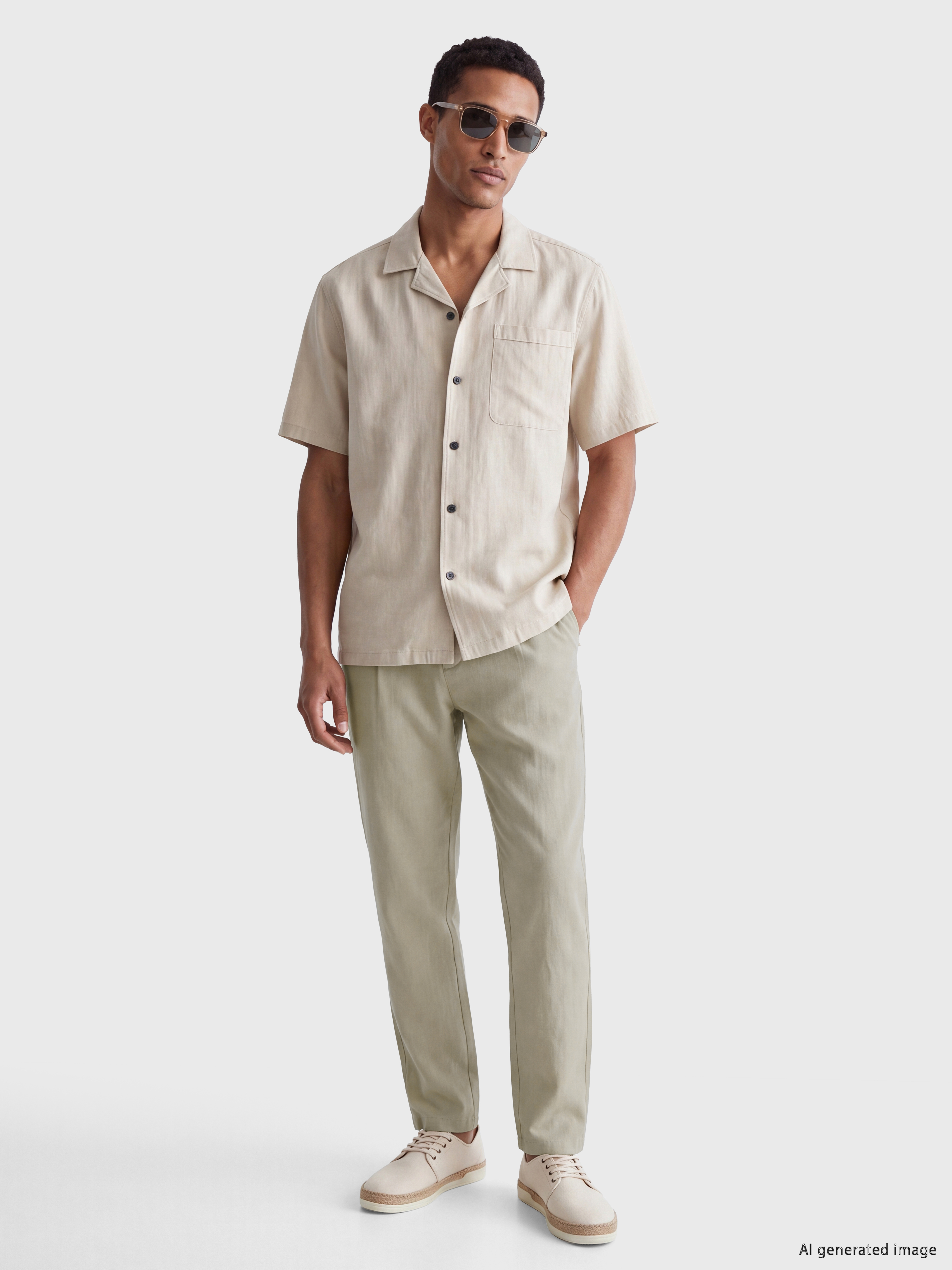 LCW Vision Regular Fit Keten Karışımlı Erkek Pantolon görsel 3