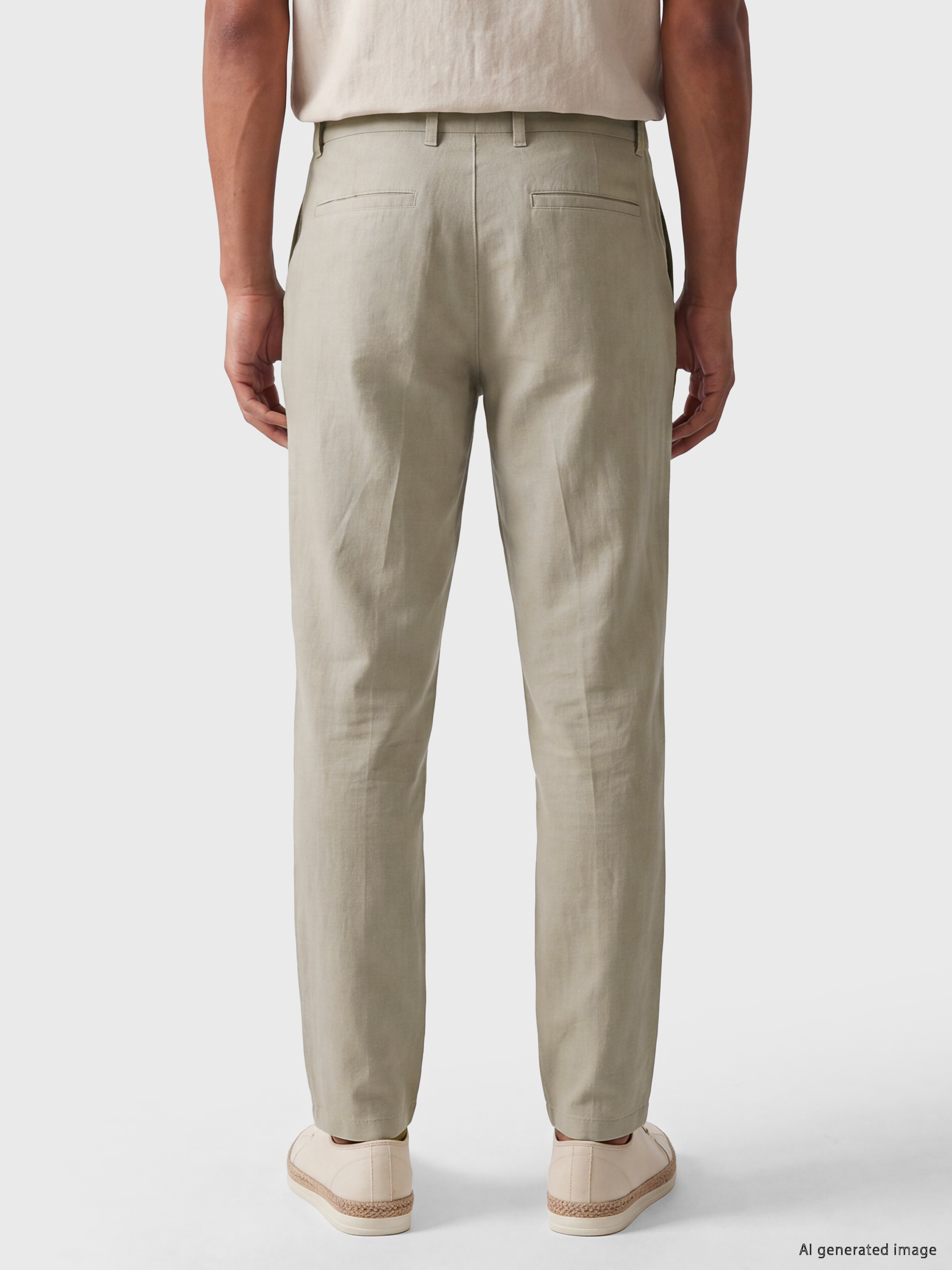 LCW Vision Regular Fit Keten Karışımlı Erkek Pantolon görsel 4