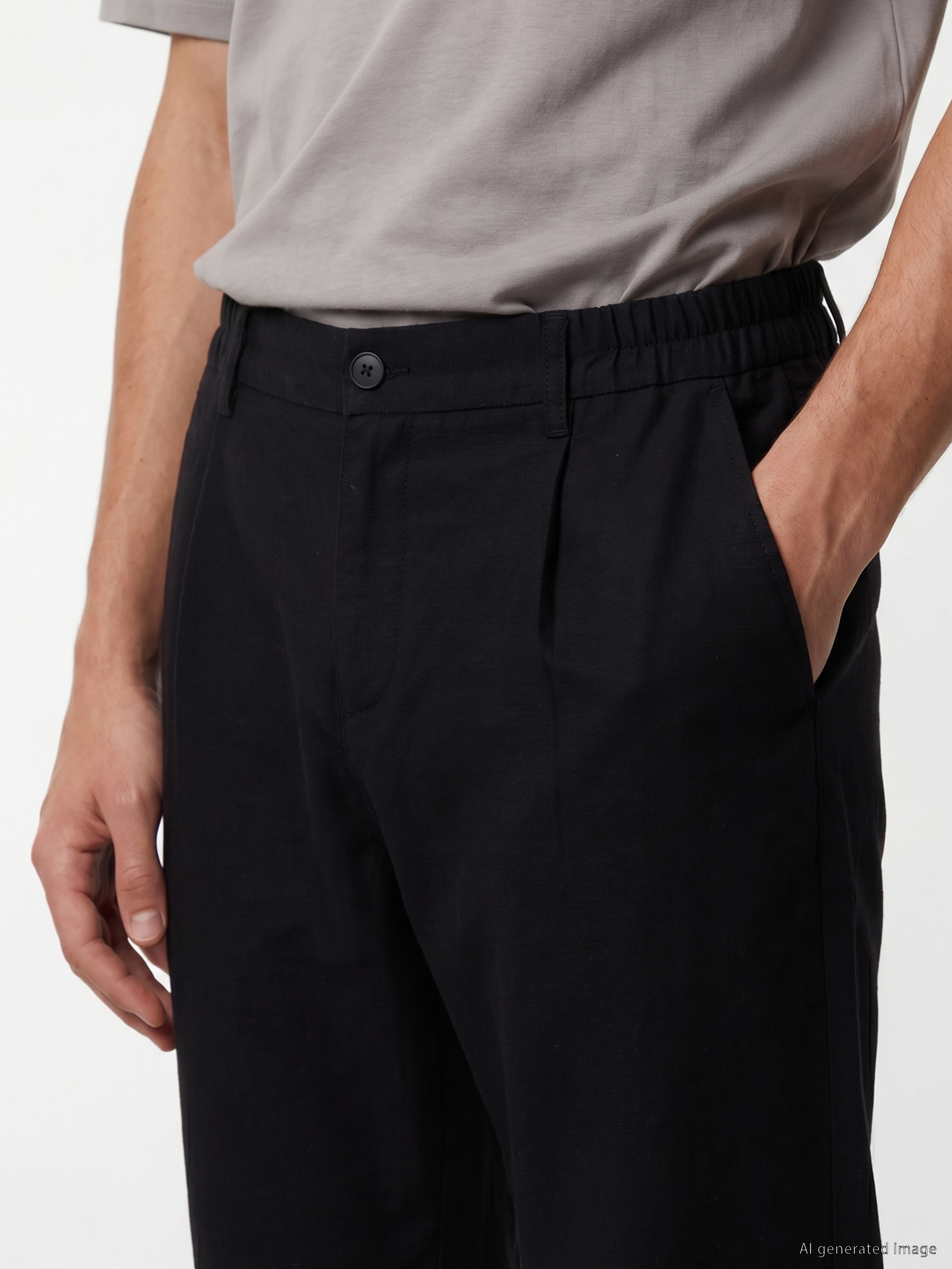 LCW Vision Regular Fit Erkek Pileli Pantolon görsel 3