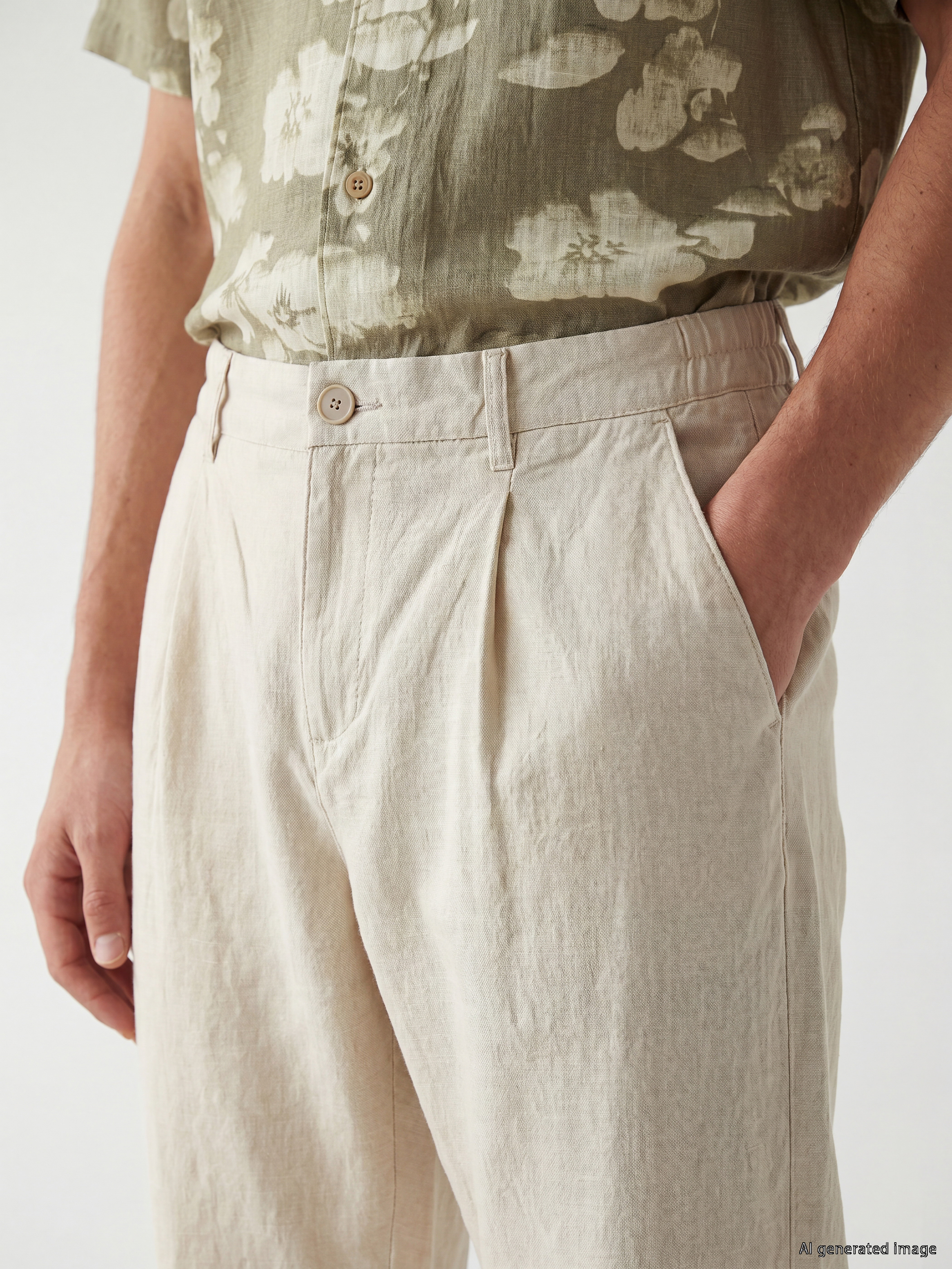 LCW Vision Regular Fit Erkek Pileli Pantolon görsel 3