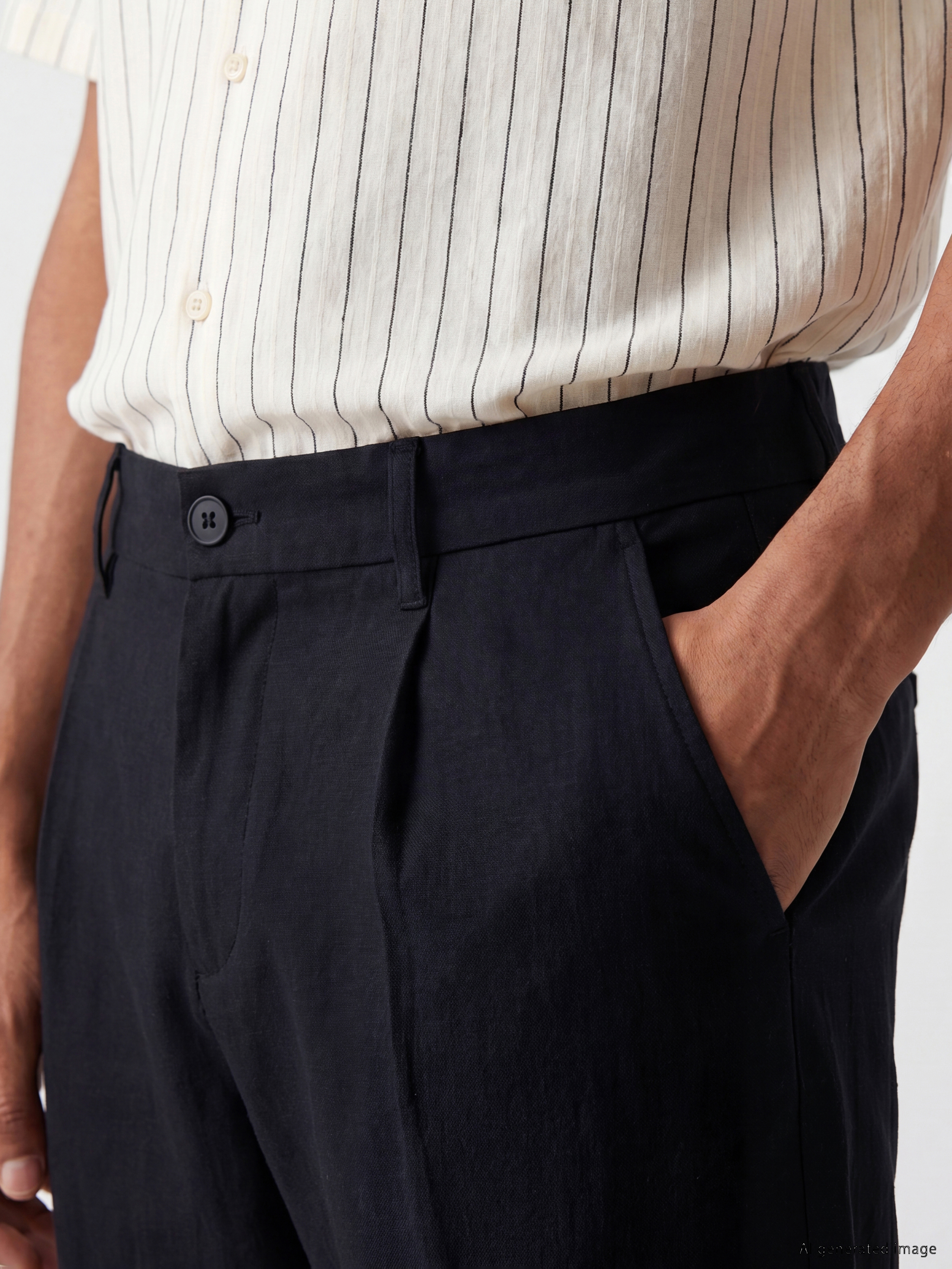 LCW Vision Regular Fit Erkek Pileli Pantolon görsel 4