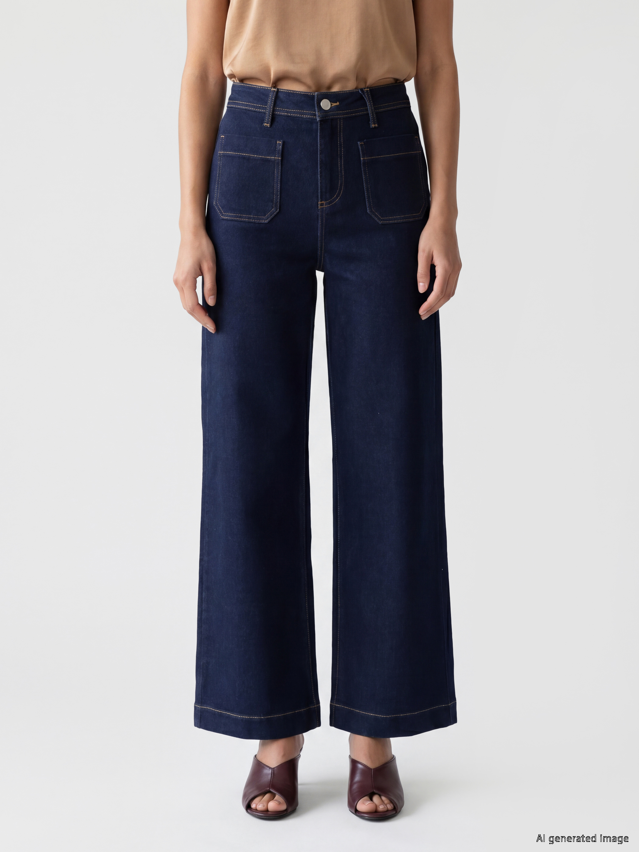 LCWAIKIKI Classic Straight Fit Kadın Jean Pantolon görsel 2