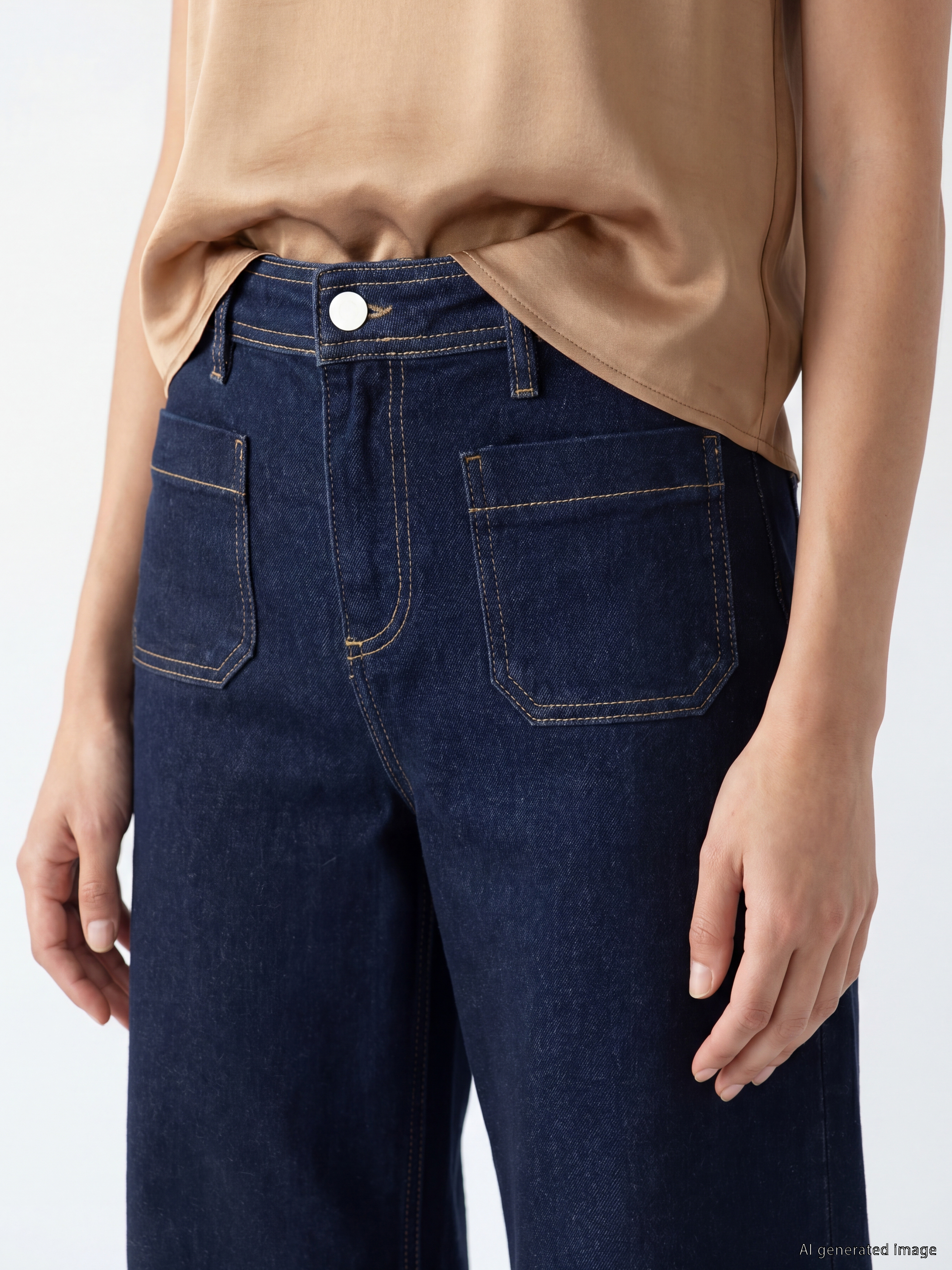LCWAIKIKI Classic Straight Fit Kadın Jean Pantolon görsel 3