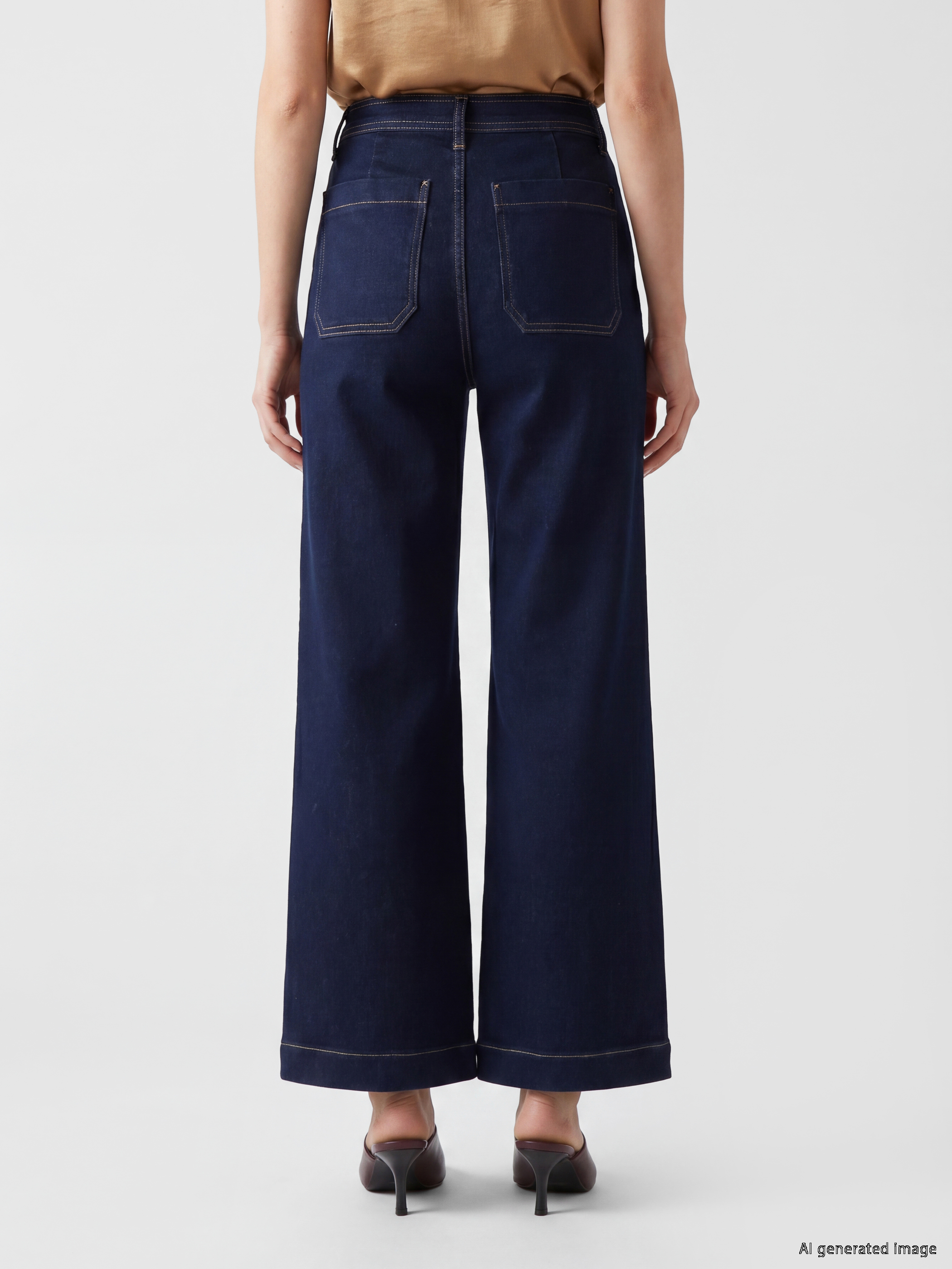 LCWAIKIKI Classic Straight Fit Kadın Jean Pantolon görsel 4