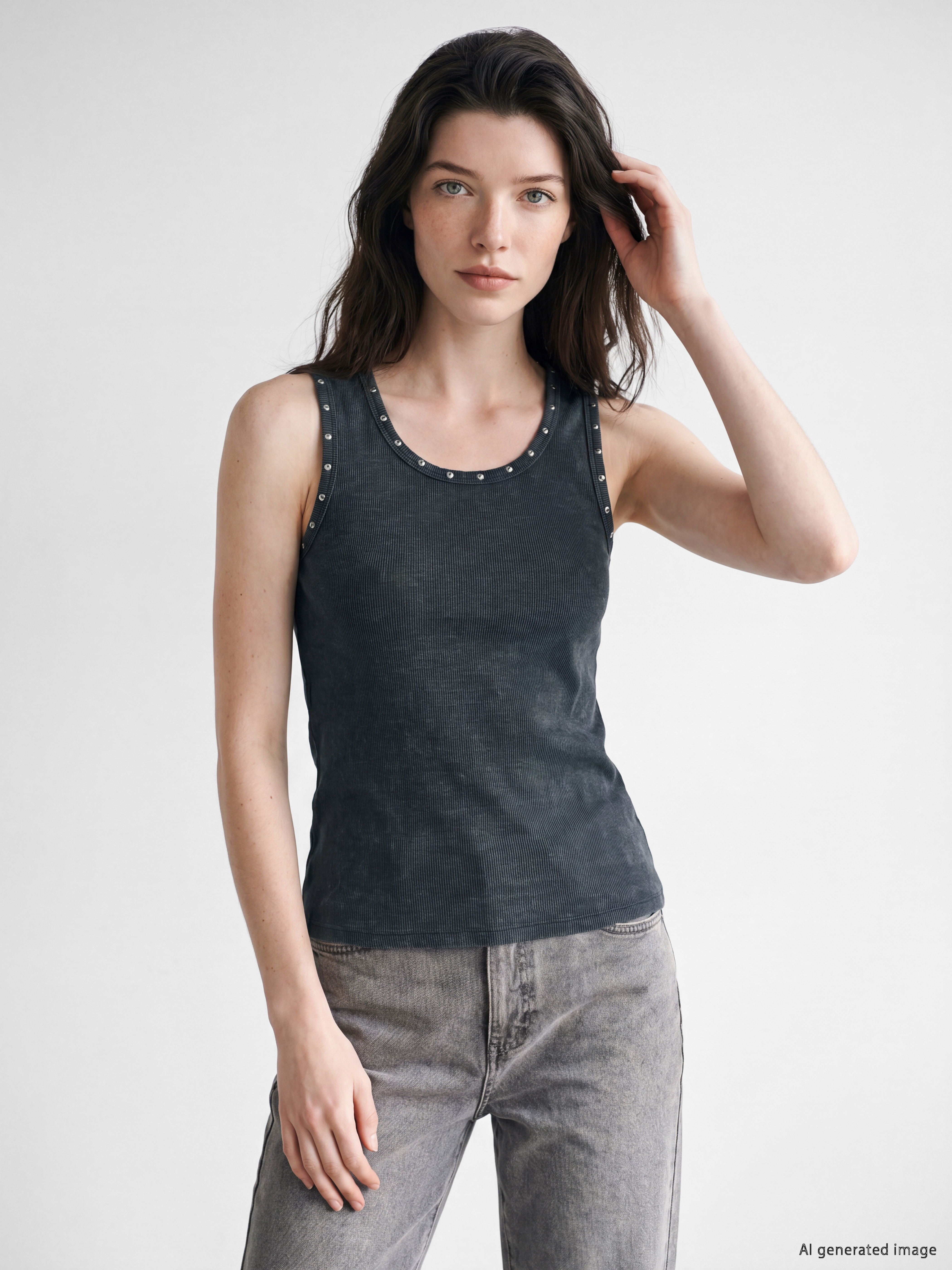 LCW Comfort Bisiklet Yaka Kadın Fitilli Atlet