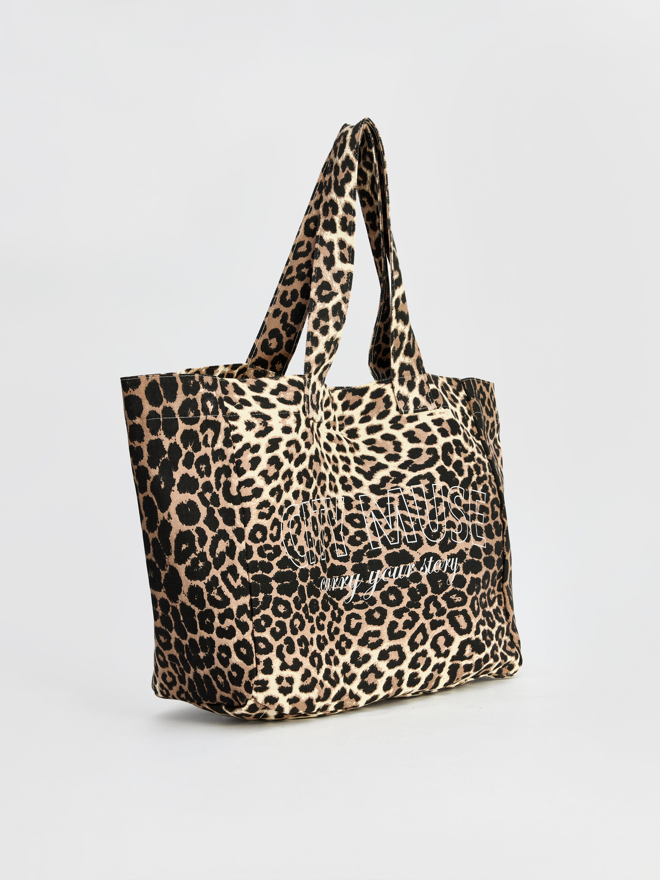 LCW ACCESSORIES Leopar Desenli Nakışlı Kadın Omuz Çantası görsel 2