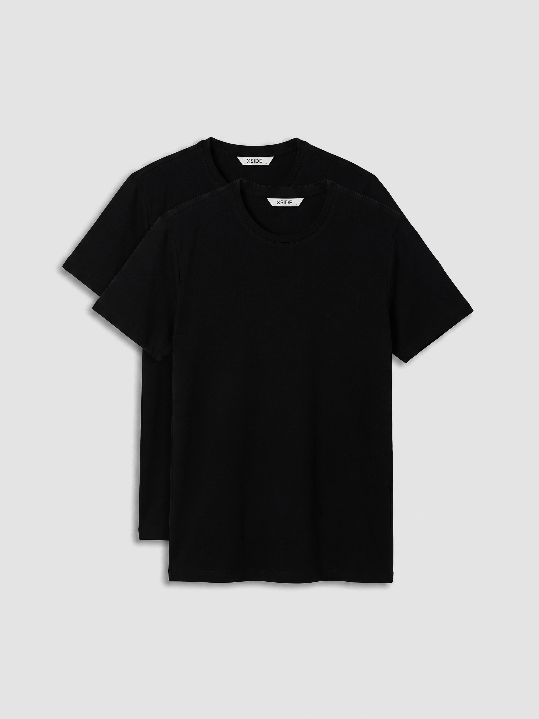 XSIDE 2'li Süper Slim Fit Esnek Kumaş Tişört / 01