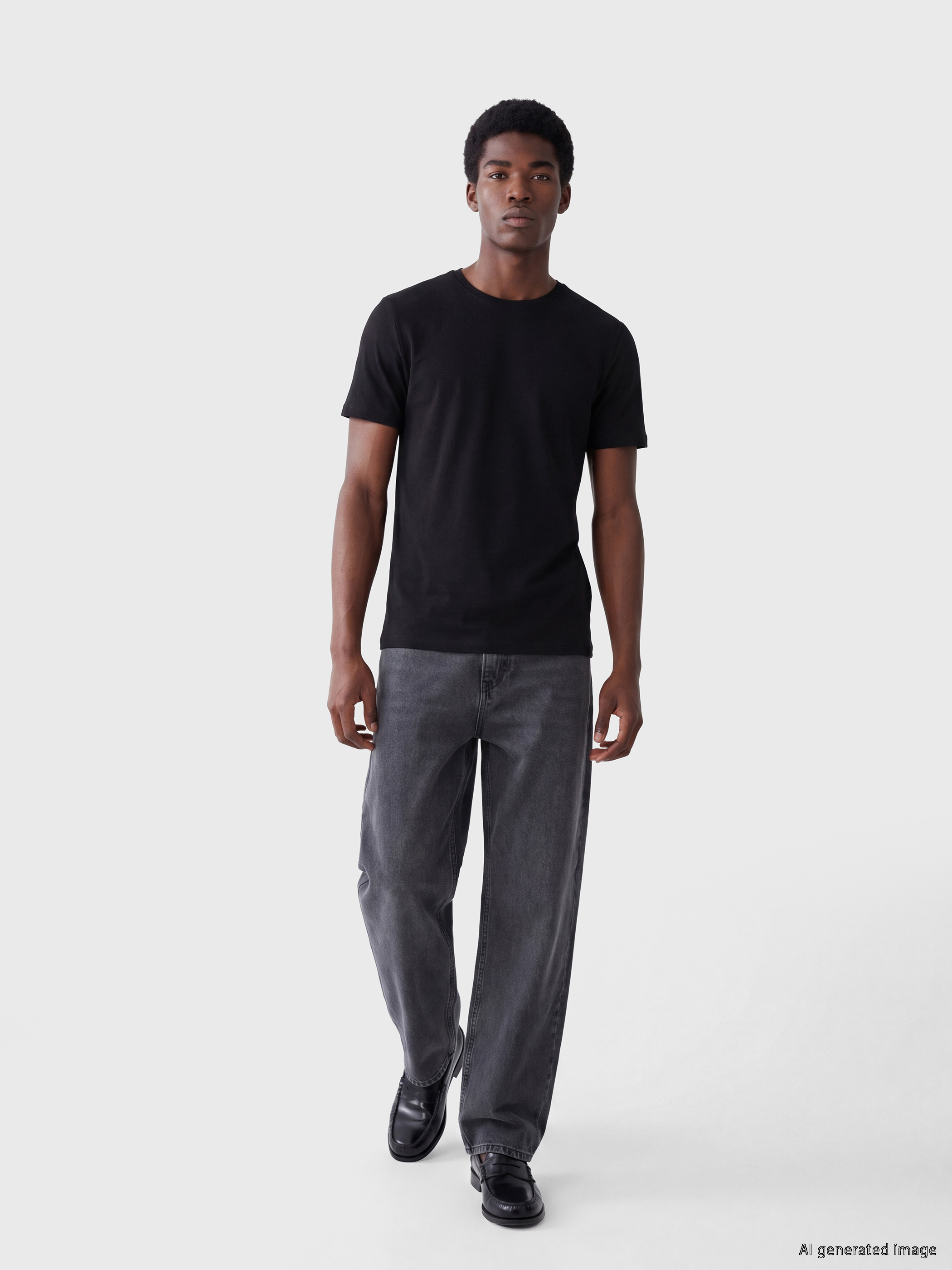 XSIDE 2'li Süper Slim Fit Esnek Kumaş Tişört / 01 görsel 3