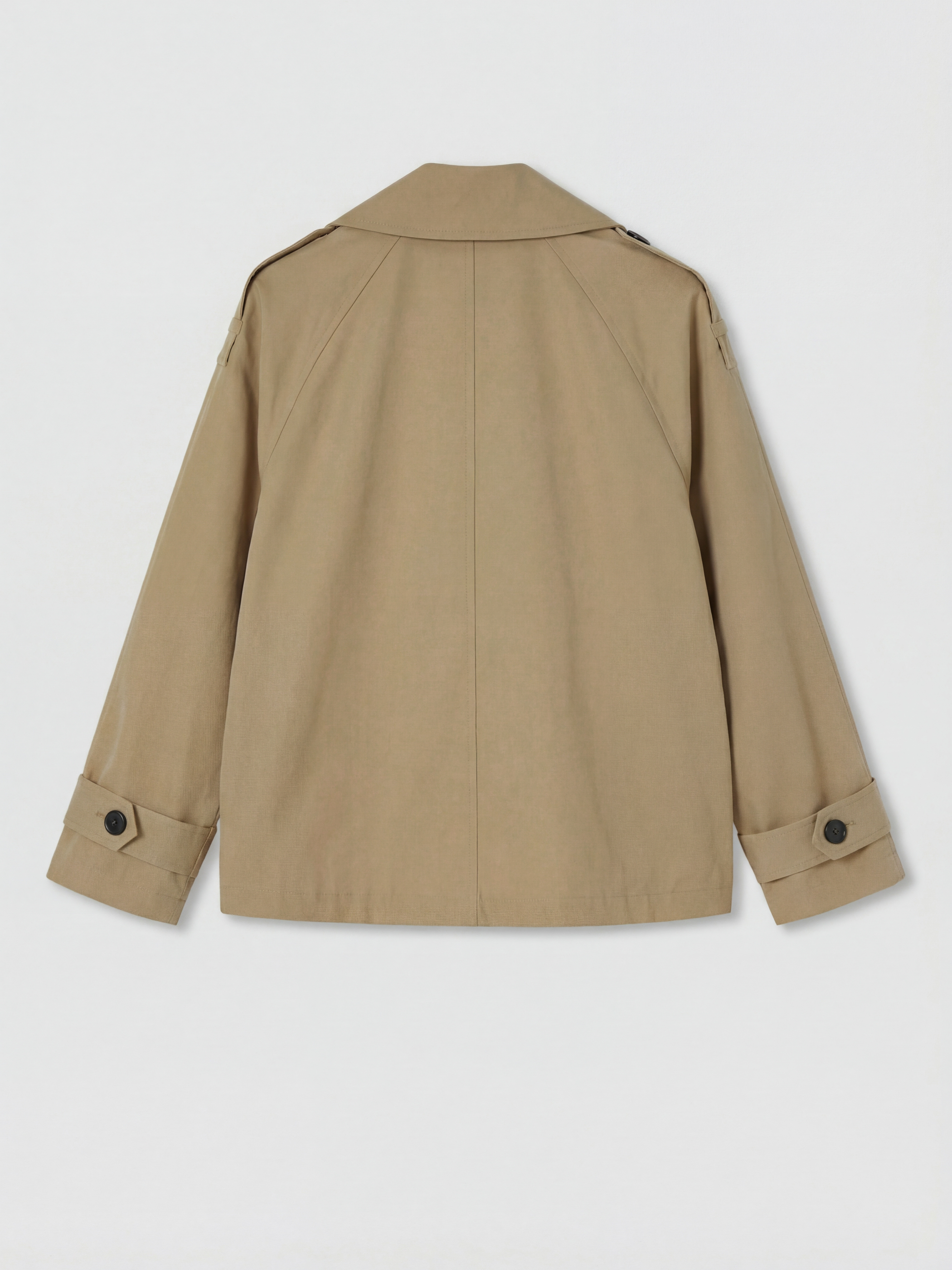LCWAIKIKI Classic Kruvaze Yaka Oversize Kadın Trençkot görsel 7