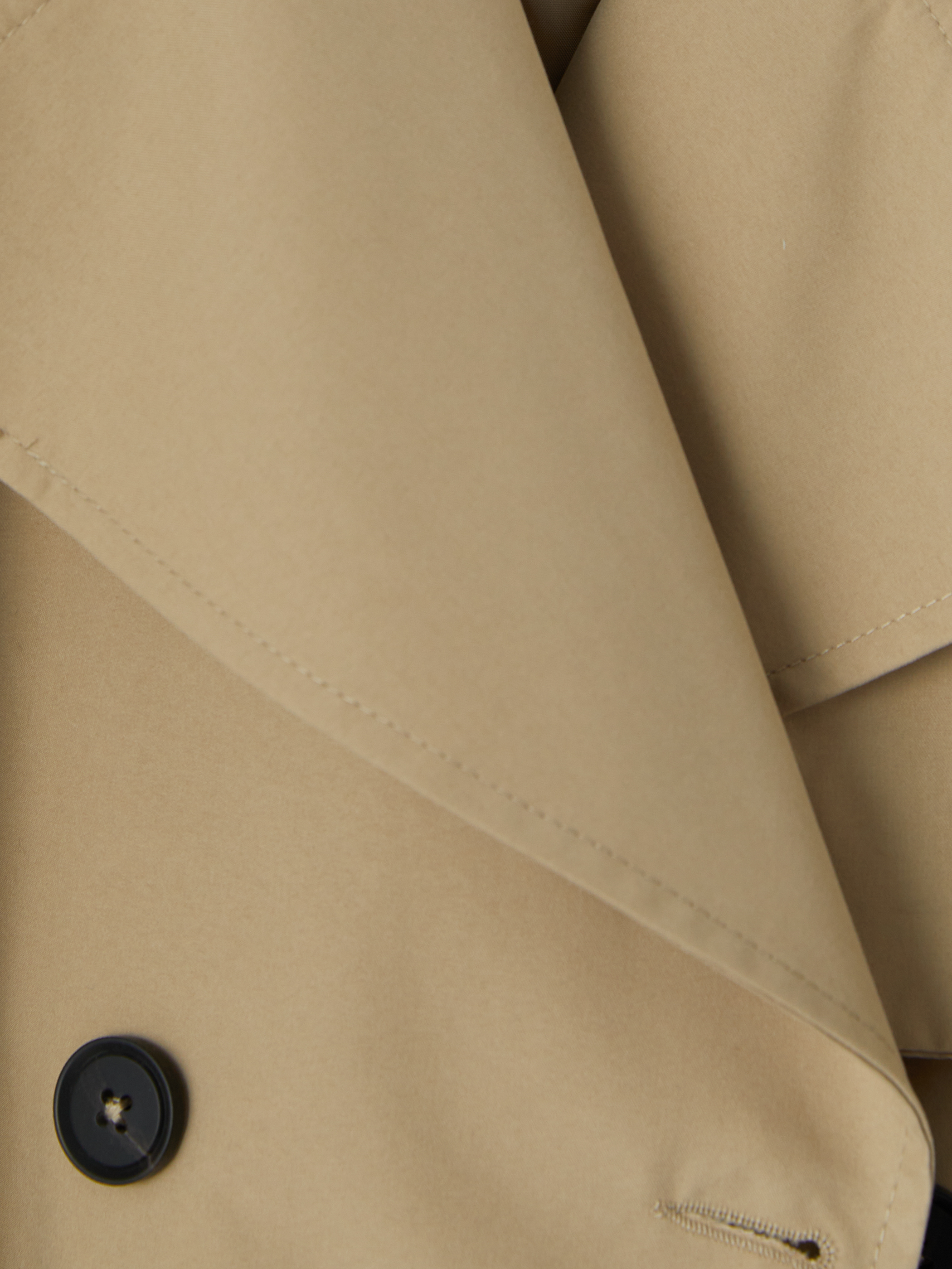 LCWAIKIKI Classic Kruvaze Yaka Oversize Kadın Trençkot görsel 8