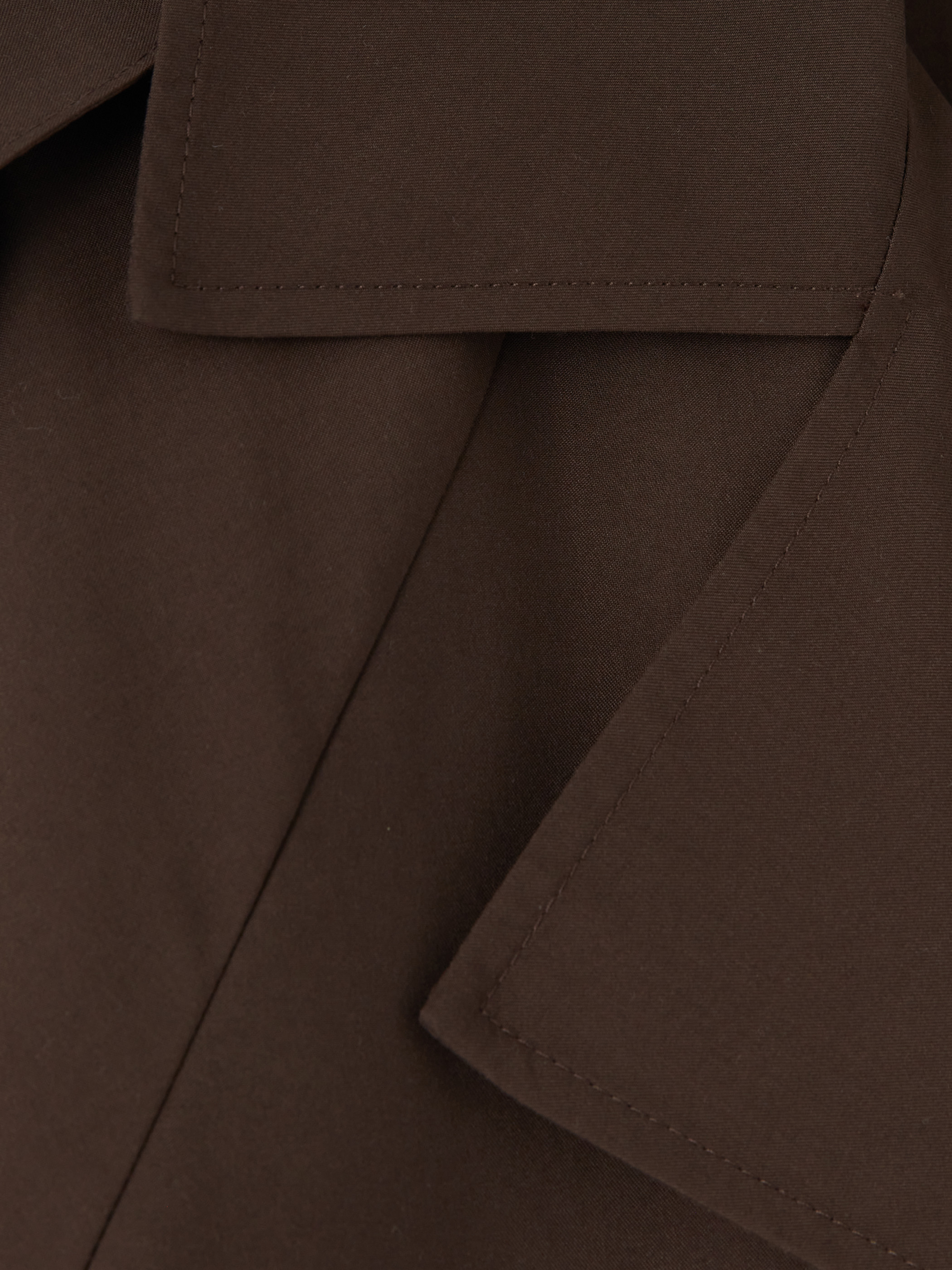 LCWAIKIKI Classic Kruvaze Yaka Oversize Kadın Trençkot görsel 8