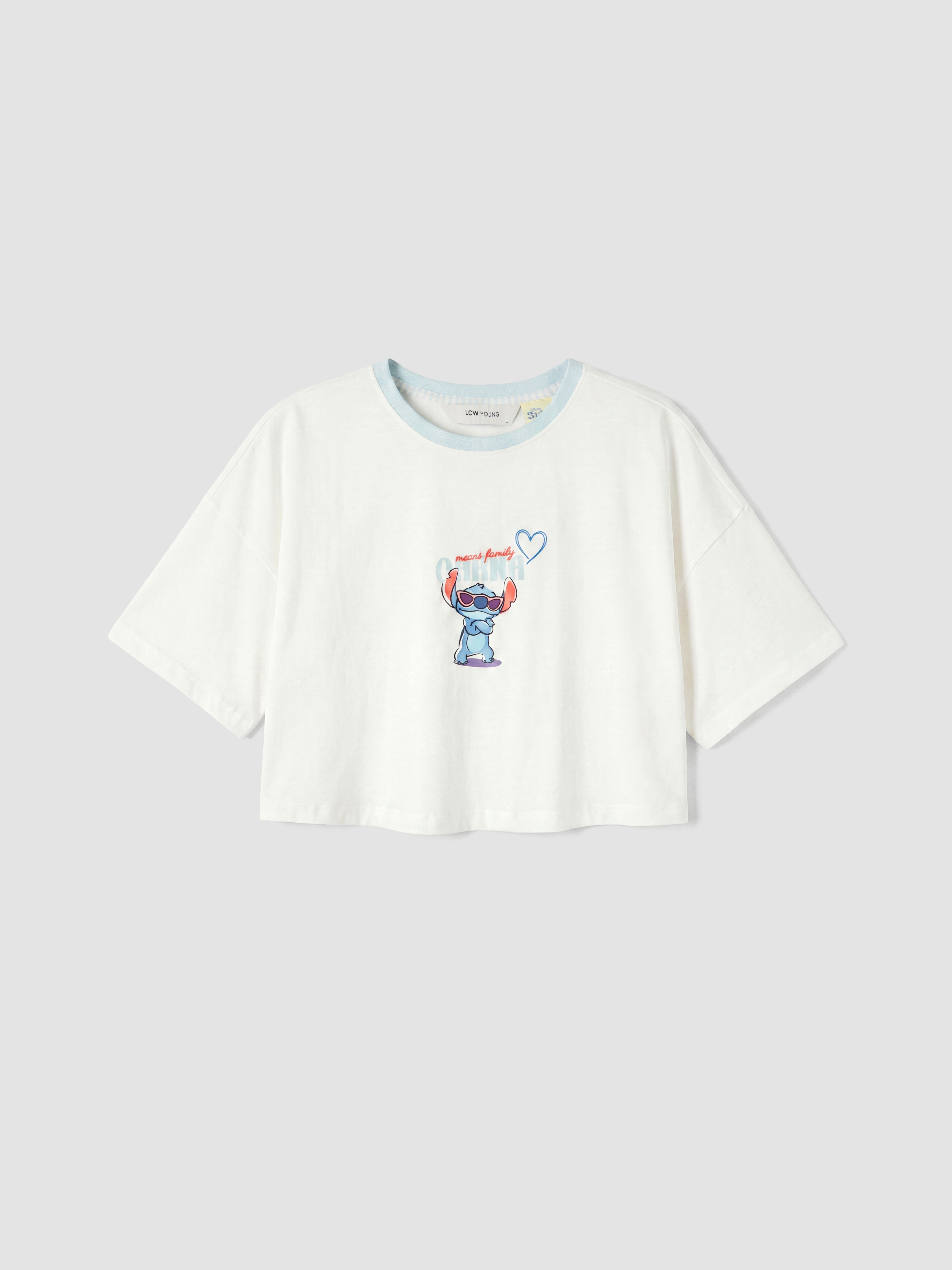 LCW Young Stitch Baskılı Kadın Şortlu Pijama Takımı görsel 6