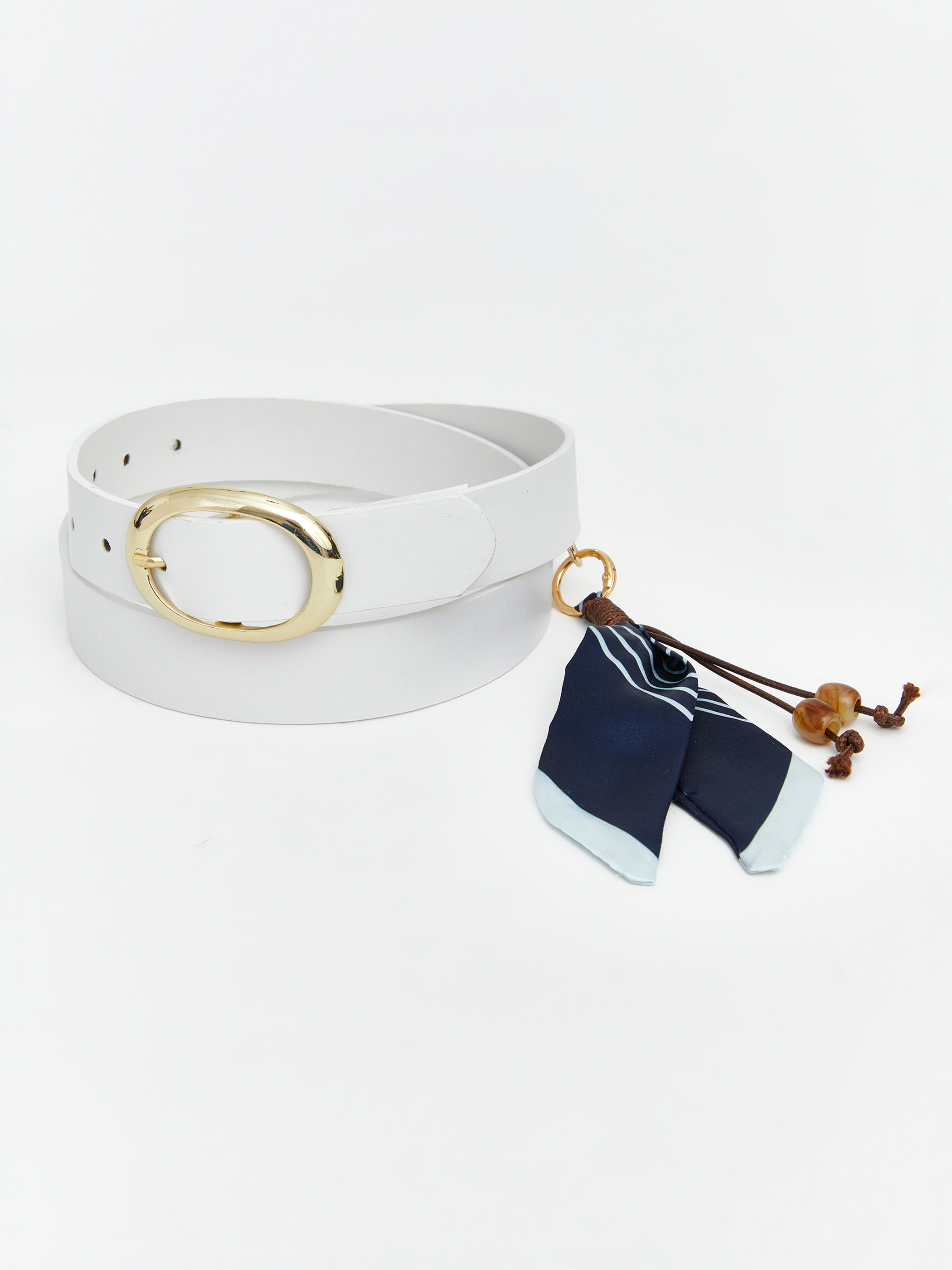 LCW ACCESSORIES Metal Tokalı Fular Aksesuarlı Kadın Kemer görsel 2