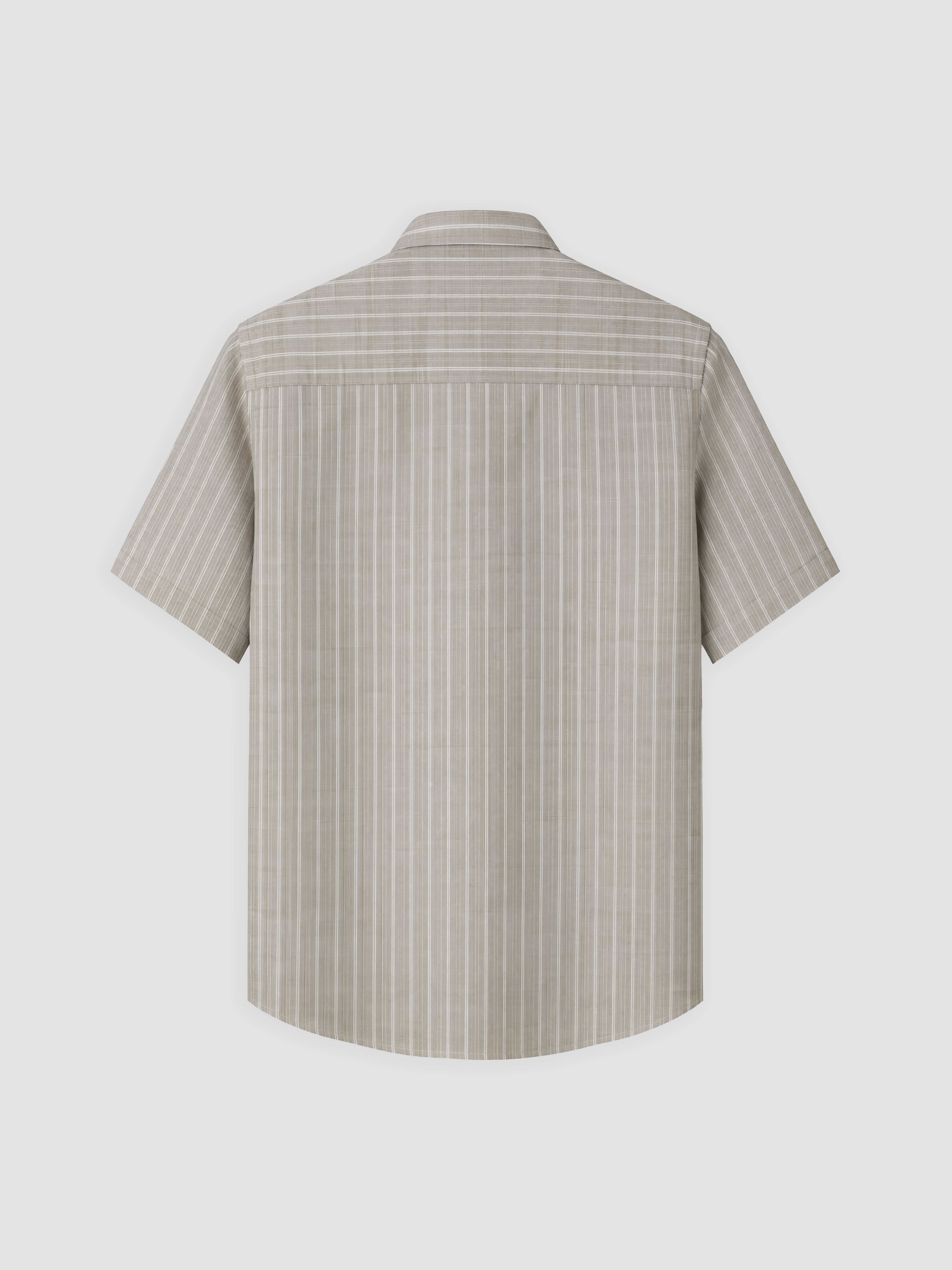 LCWAIKIKI Classic Regular Fit Çizgili Kısa Kollu Erkek Gömlek görsel 5