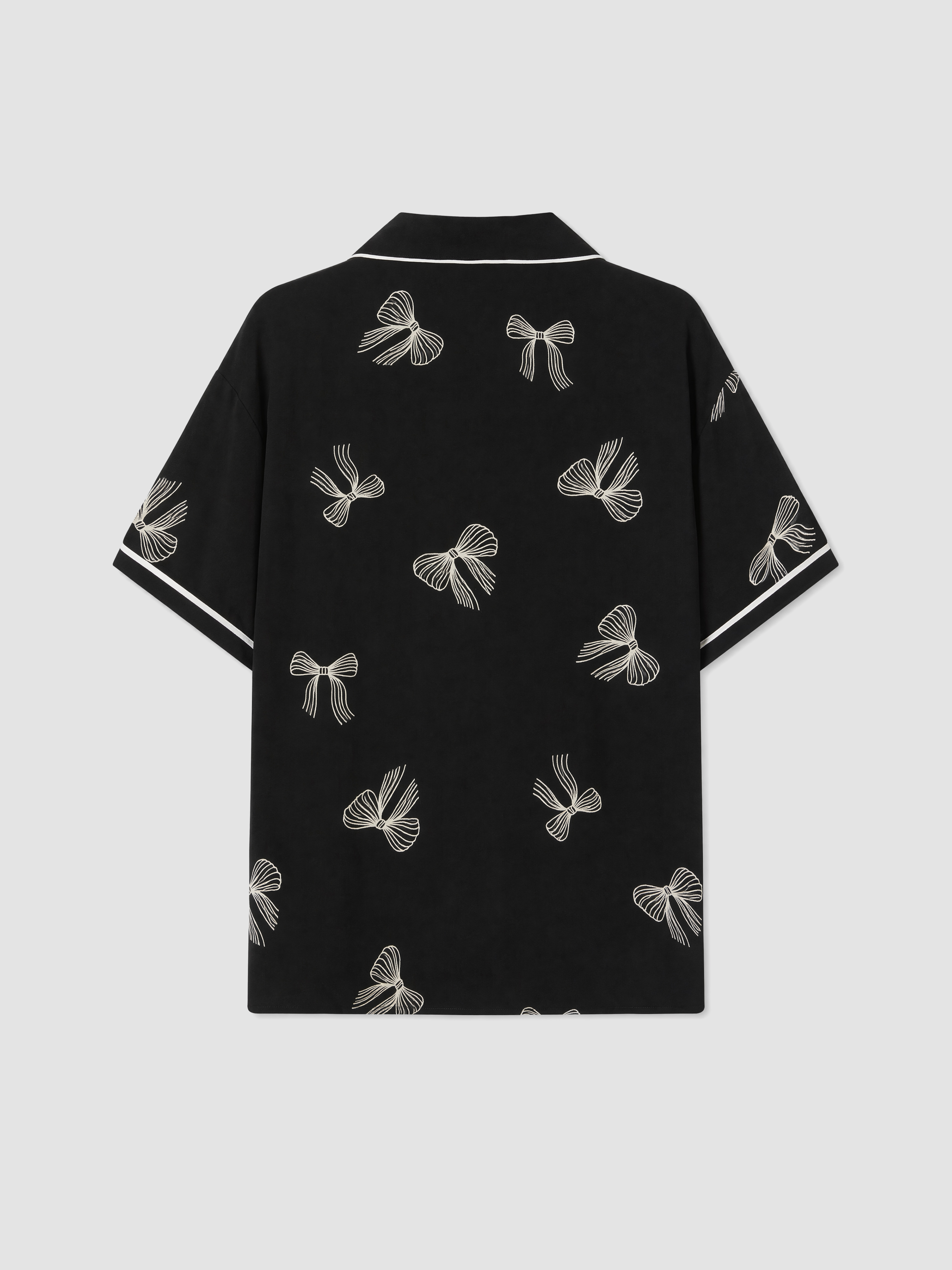 LCW DREAM Gömlek Yaka Desenli Kadın Pijama Takımı görsel 8