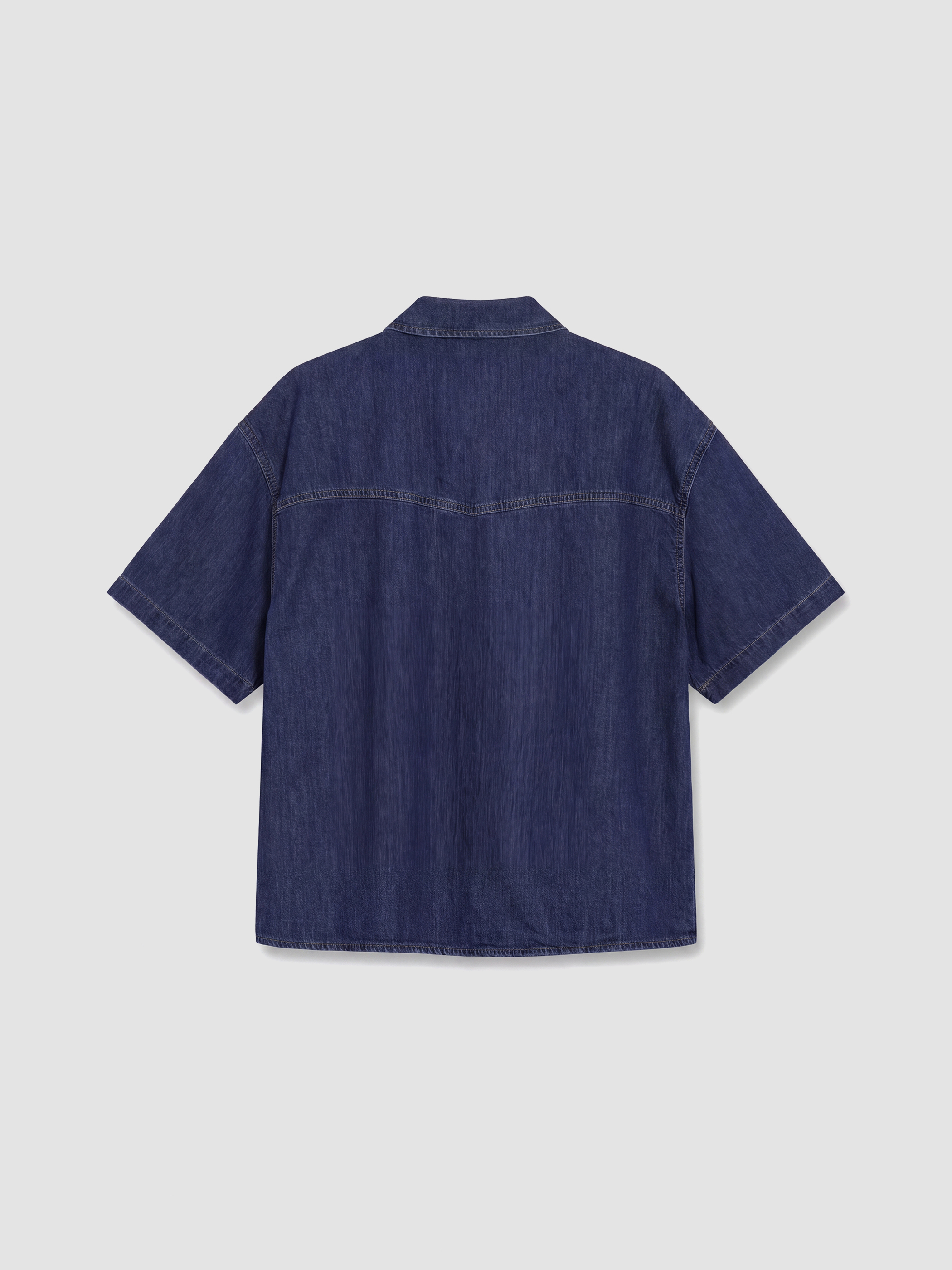 LCW Vision Oversize Kadın Jean Gömlek görsel 6