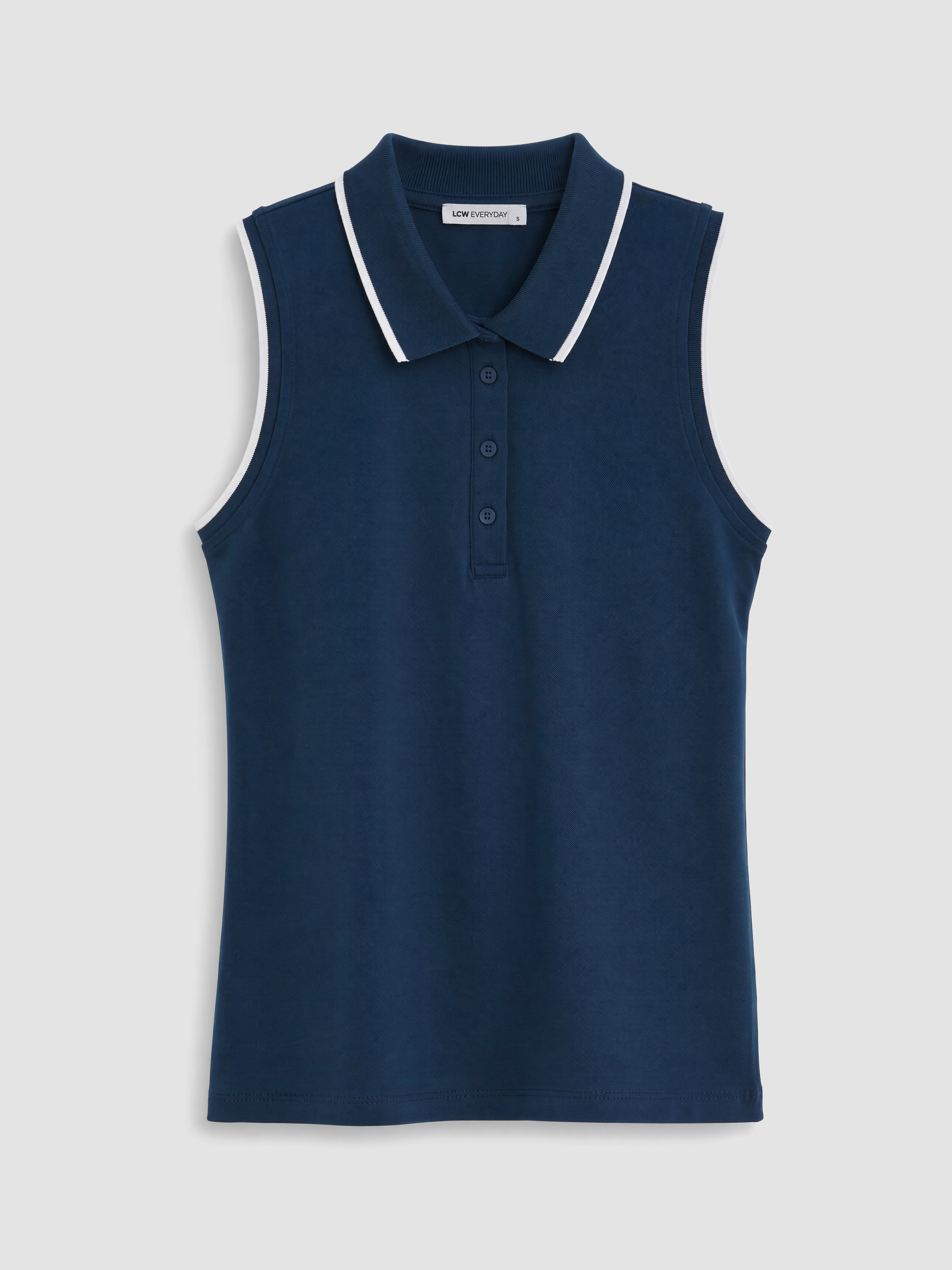 LCW EVERYDAY Polo Yaka Pike Kadın Atlet görsel 5