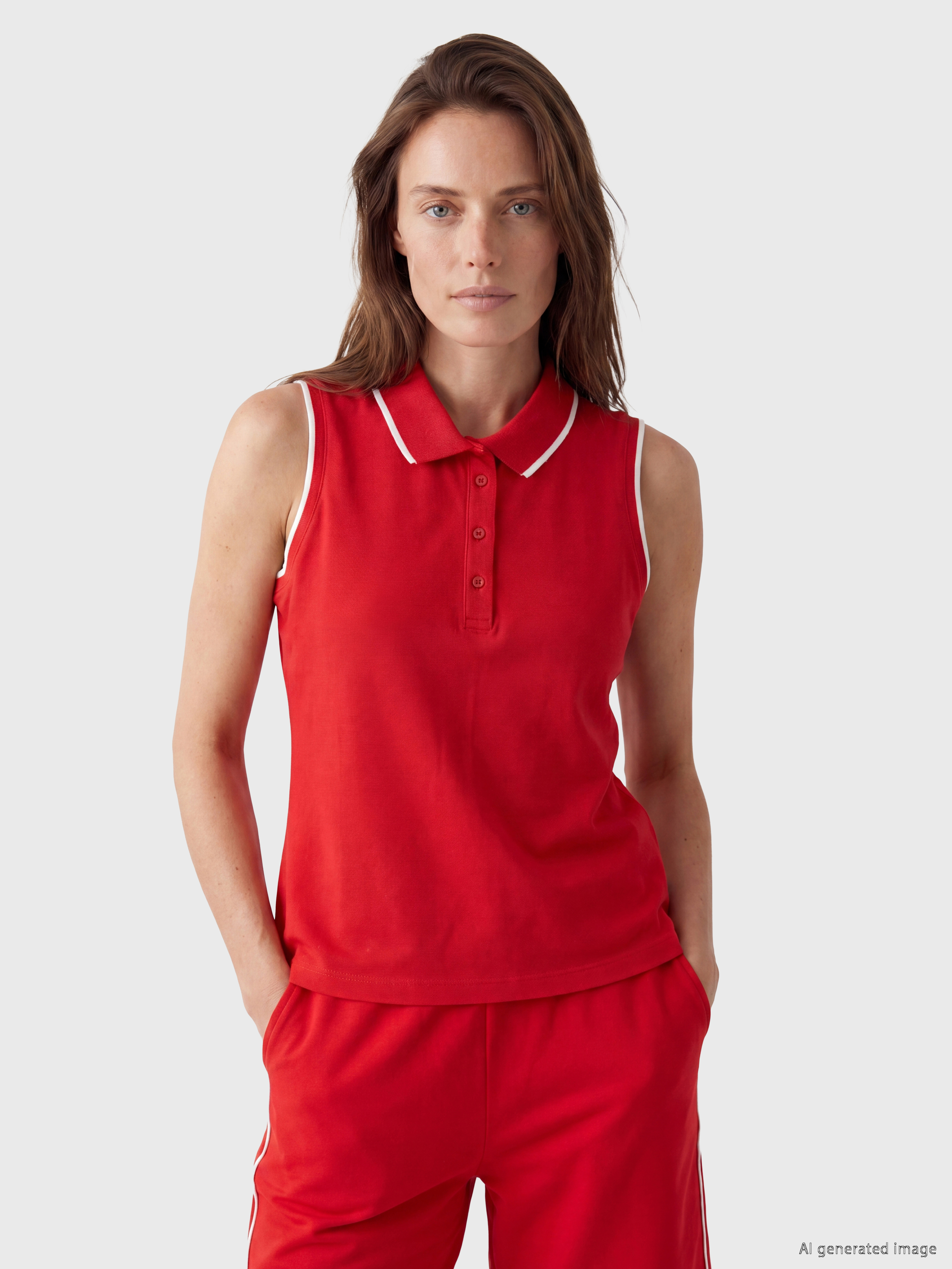 LCW EVERYDAY Polo Yaka Pike Kadın Atlet