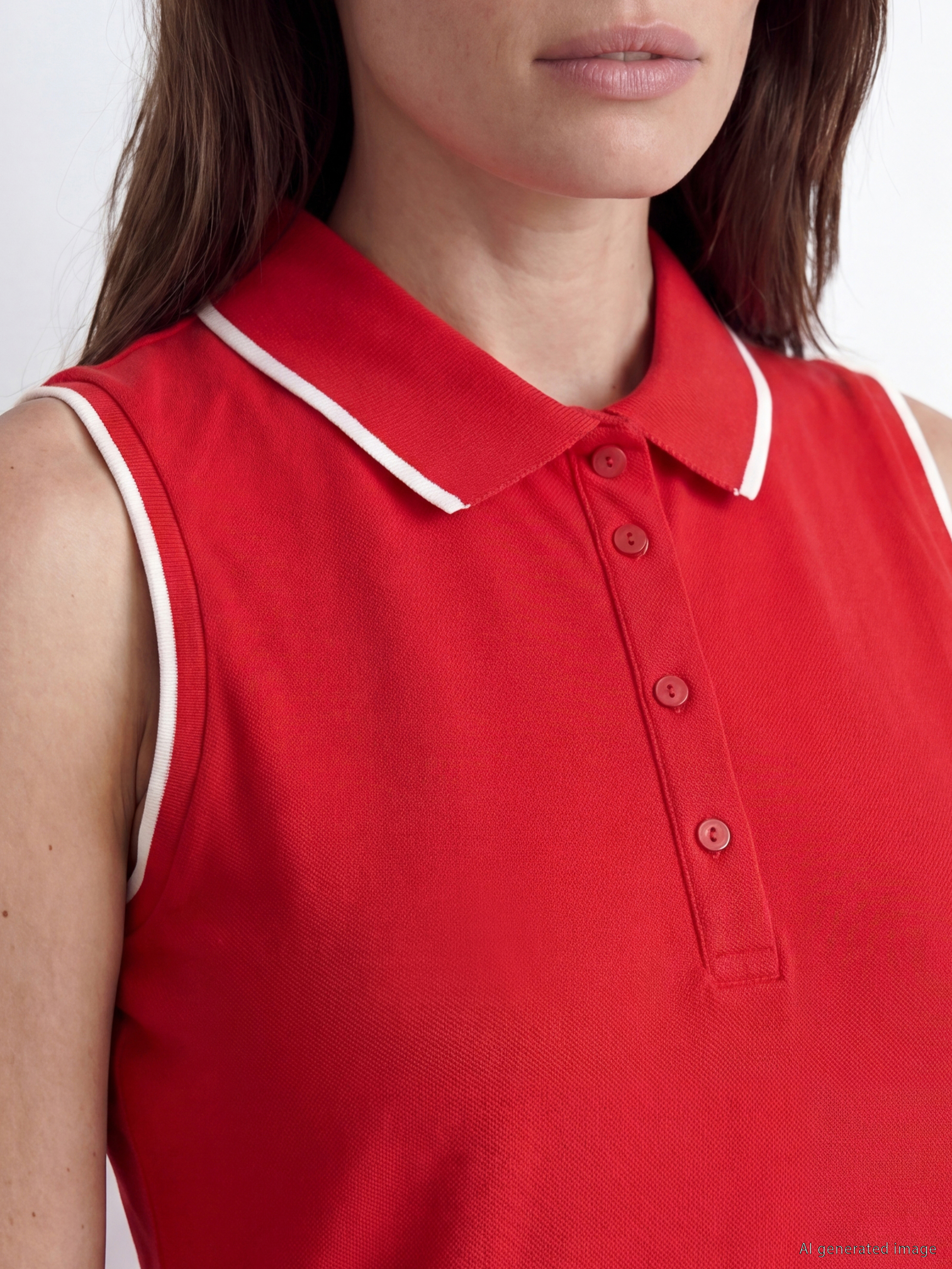 LCW EVERYDAY Polo Yaka Pike Kadın Atlet görsel 3