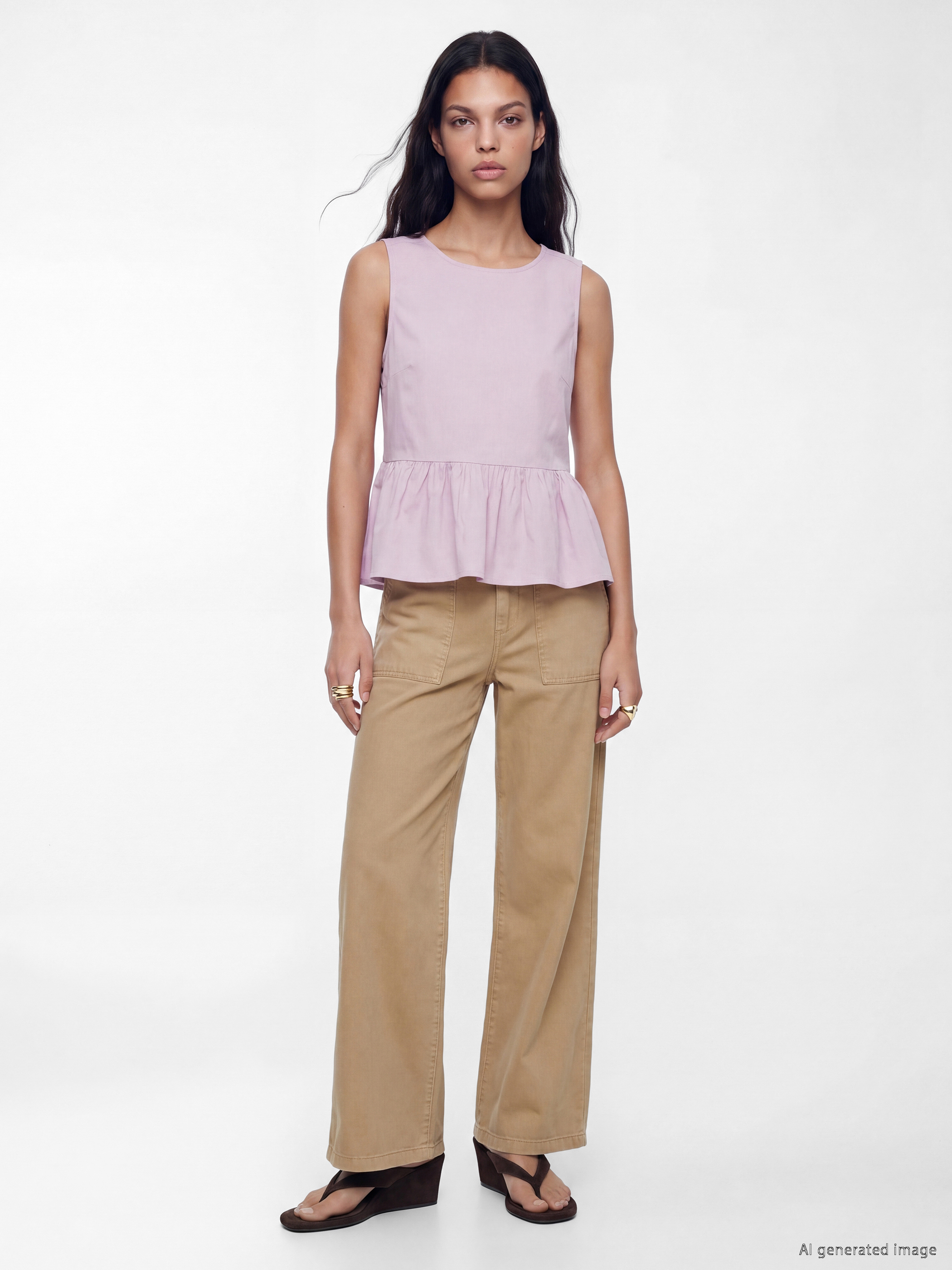 LCW Jeans Wideleg Kadın Jean Pantolon görsel 3