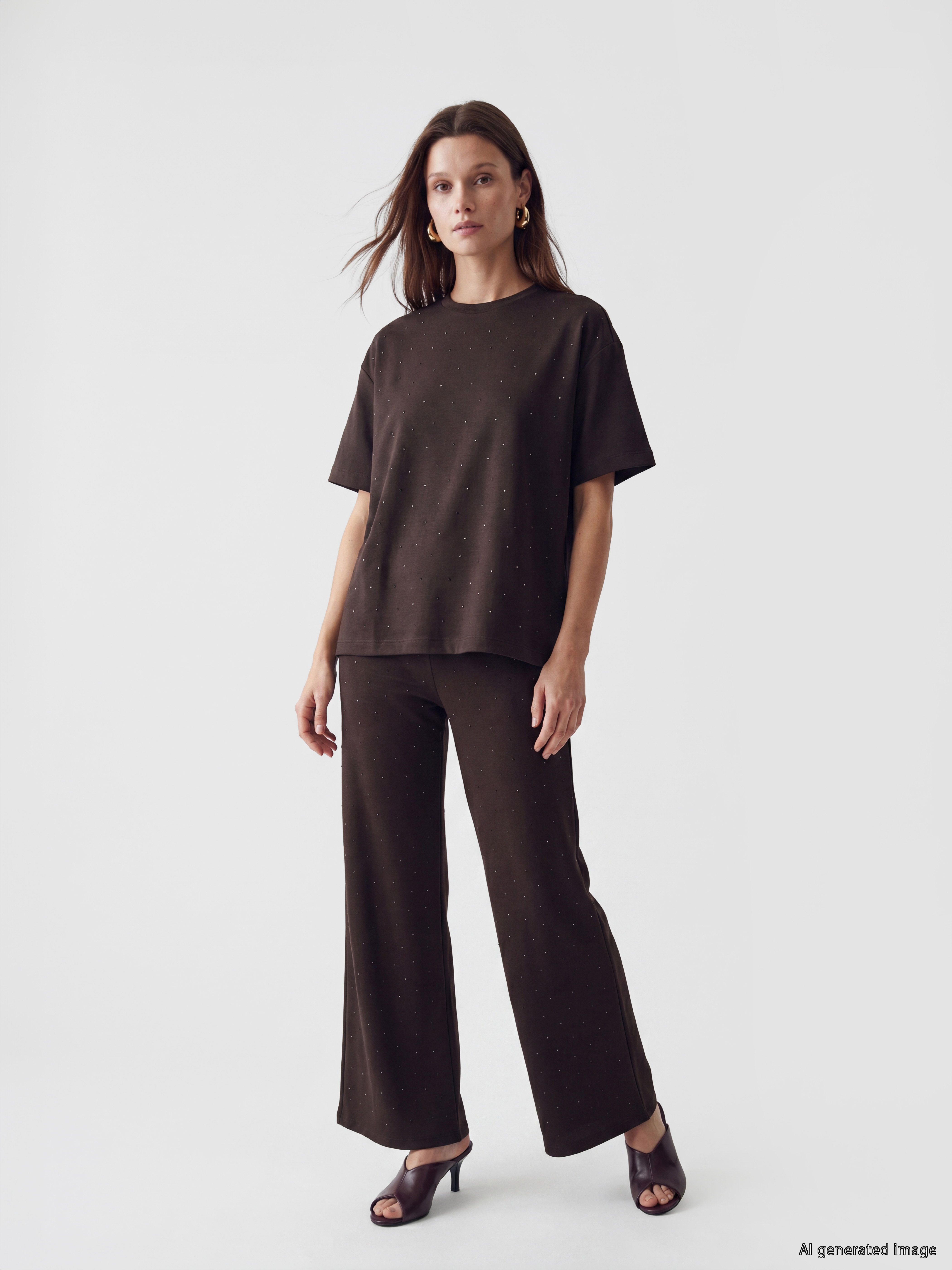 LCW Modest Taşlı Soft Touch Kadın Eşofman Altı