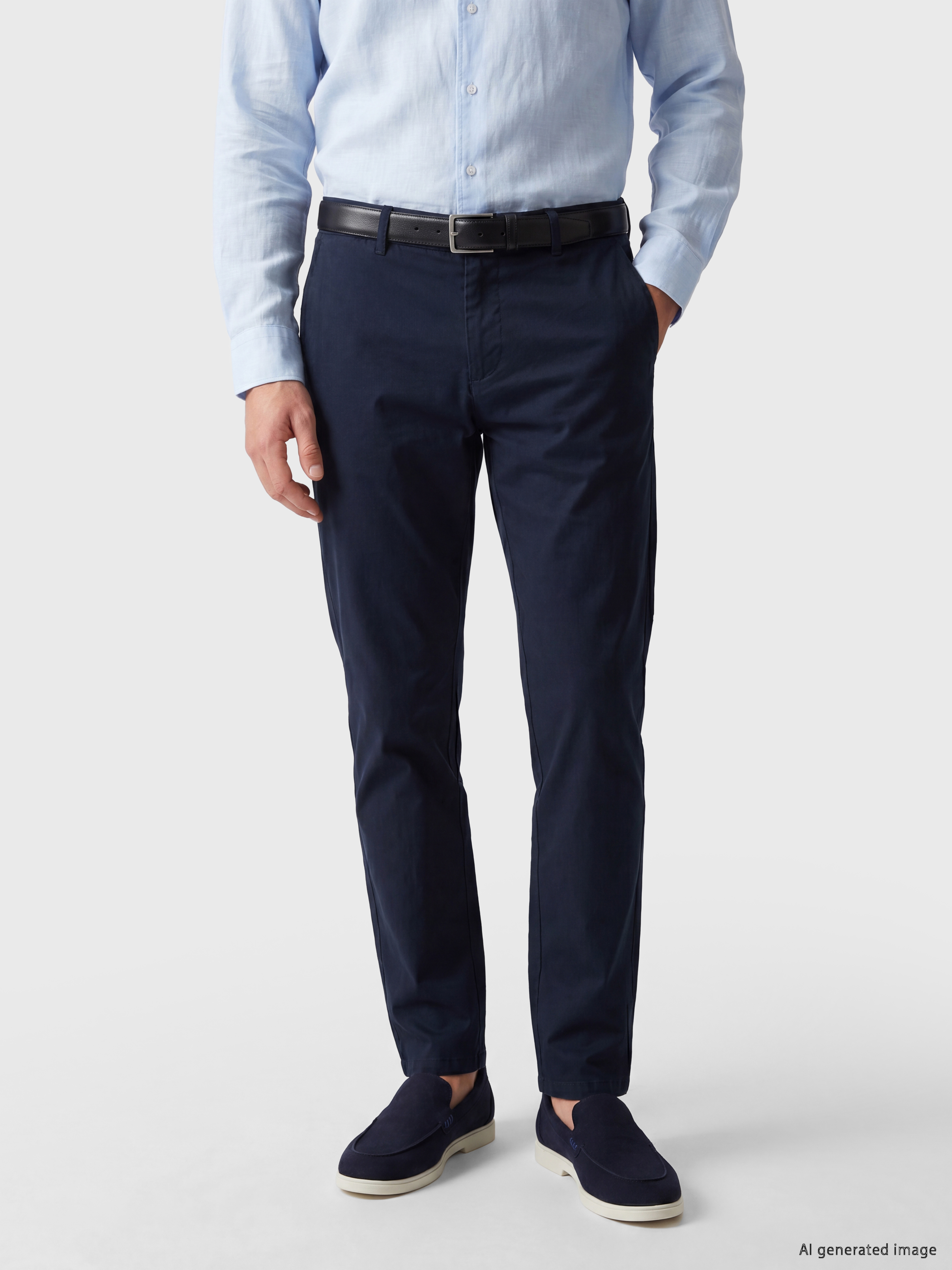 SOUTHBLUE Regular Fit Keten Karışımlı Erkek Pantolon görsel 2