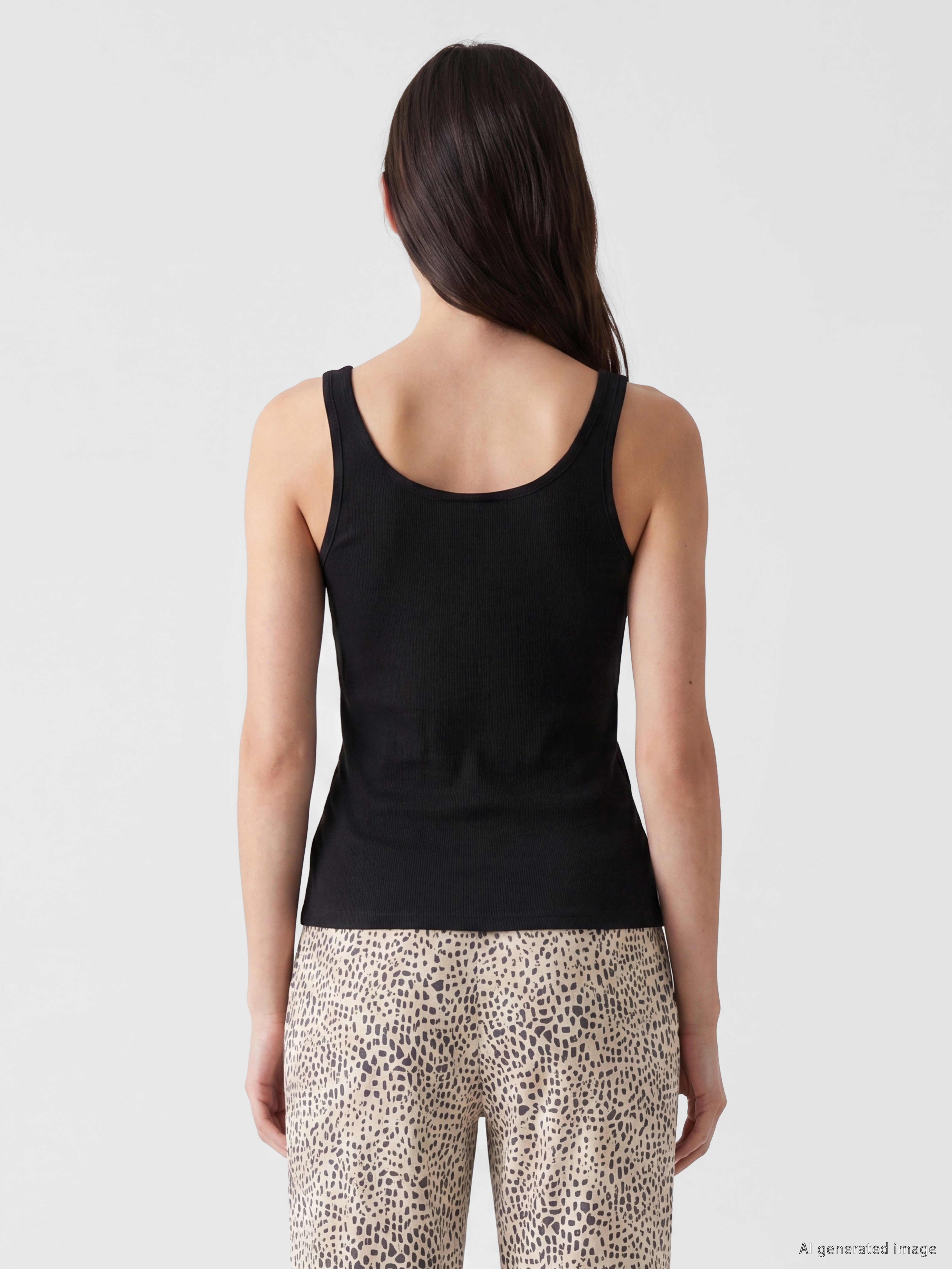 LCW DREAM U Yaka Kadın Fitilli Pijama Üstü görsel 4