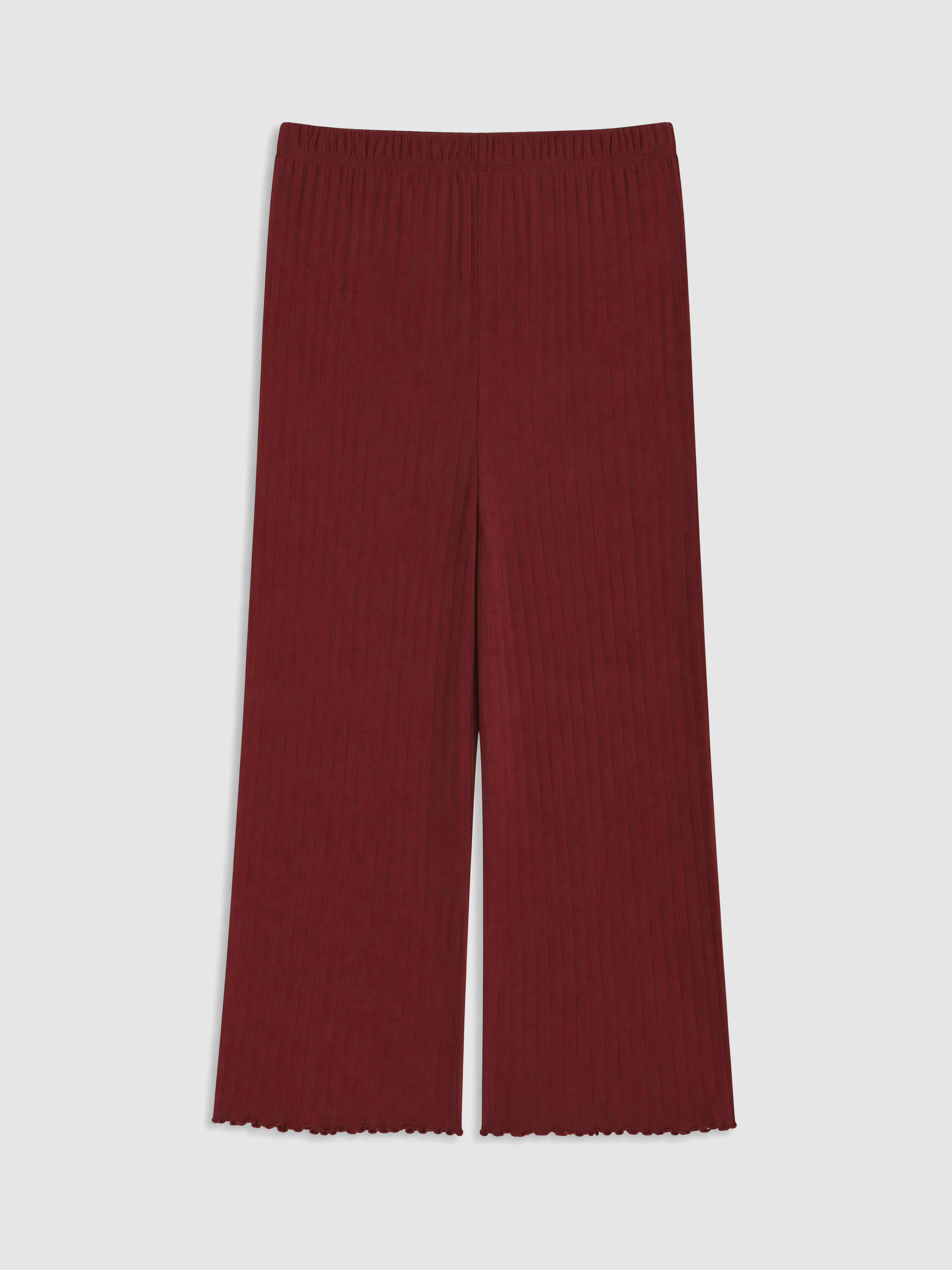LCW DREAM Geniş Paça Kadın Fitilli Kapri Pijama Altı görsel 6