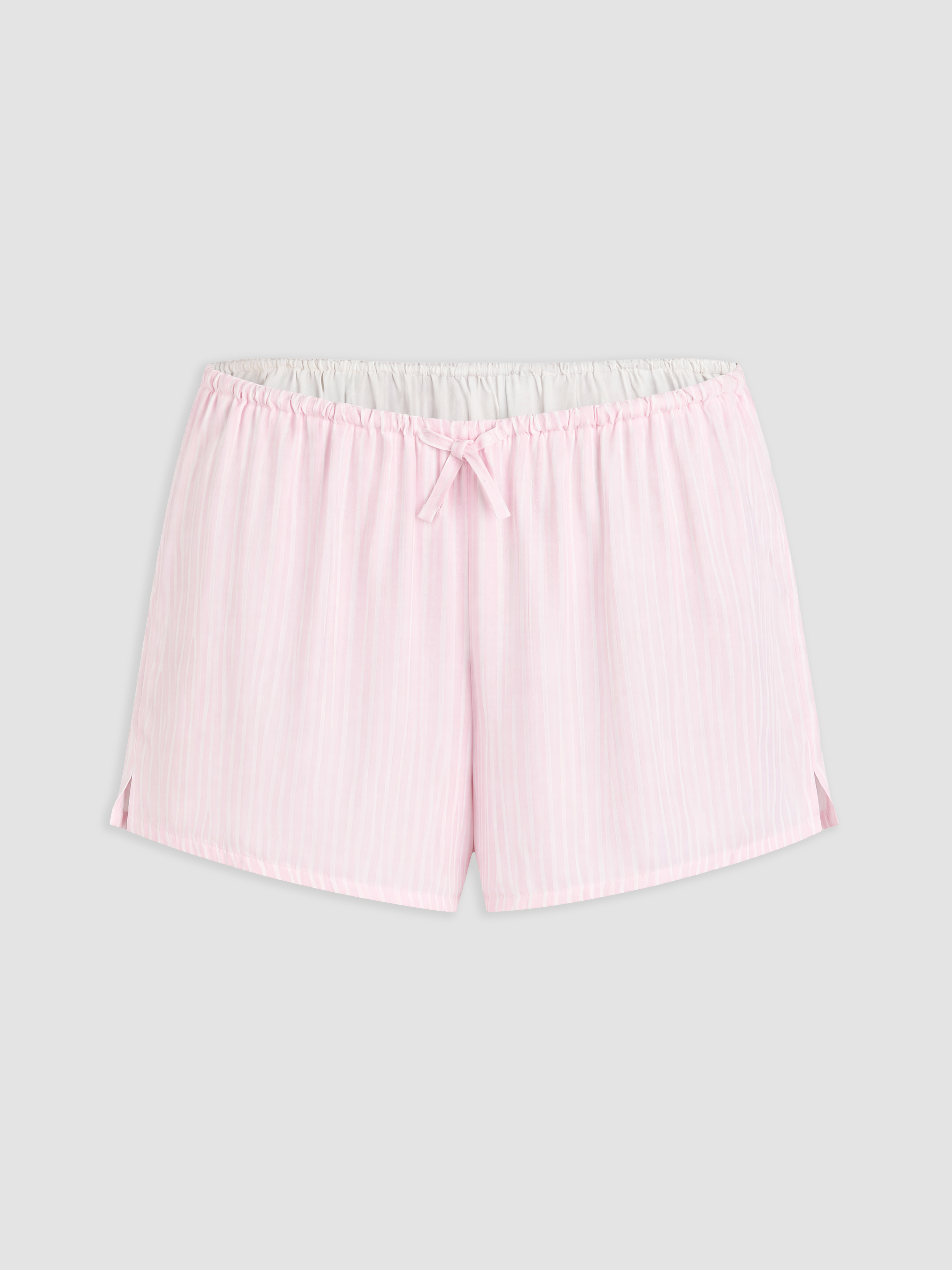LCW DREAM Çizgili Kadın Şort Pijama Altı görsel 5
