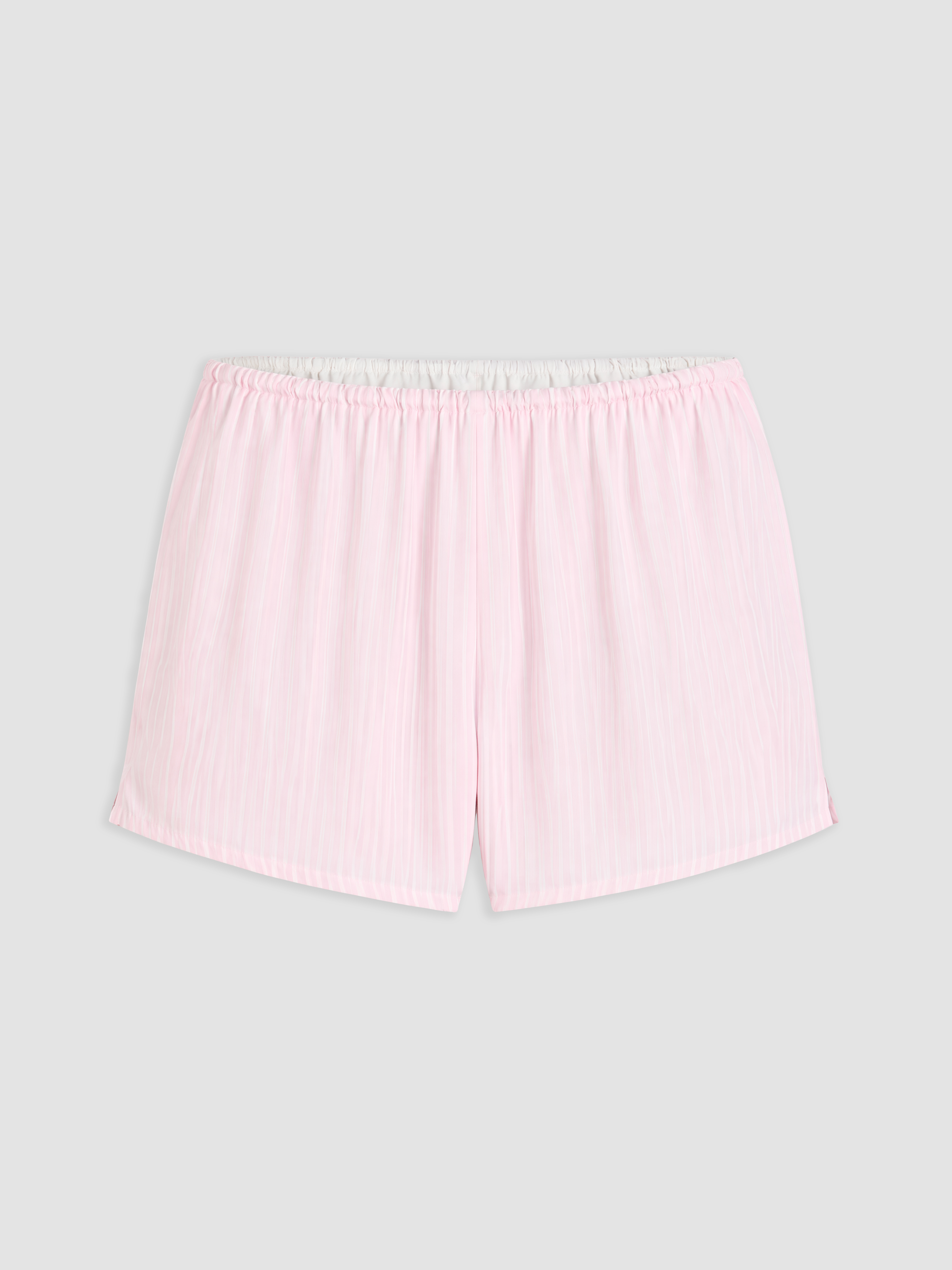 LCW DREAM Çizgili Kadın Şort Pijama Altı görsel 6