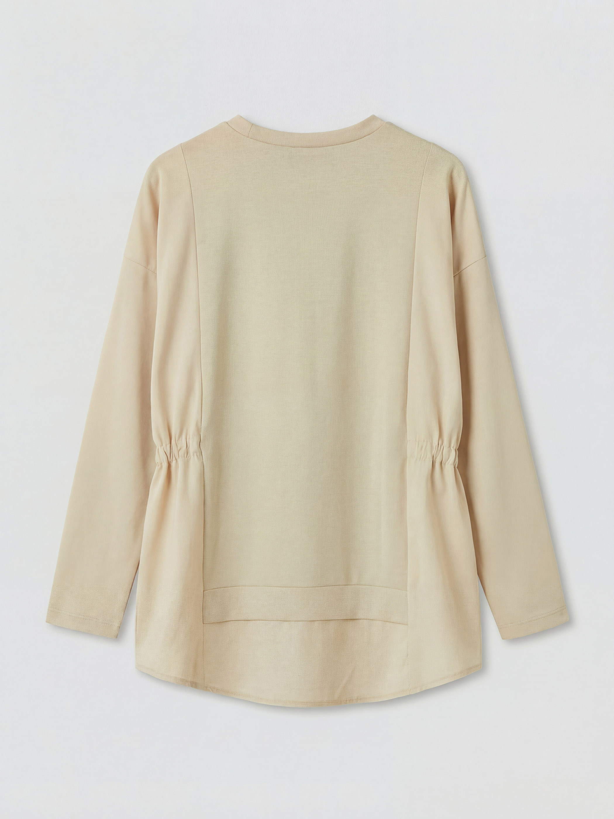LCW Modest Büzgülü Soft Touch Kadın Sweatshirt Tunik görsel 4