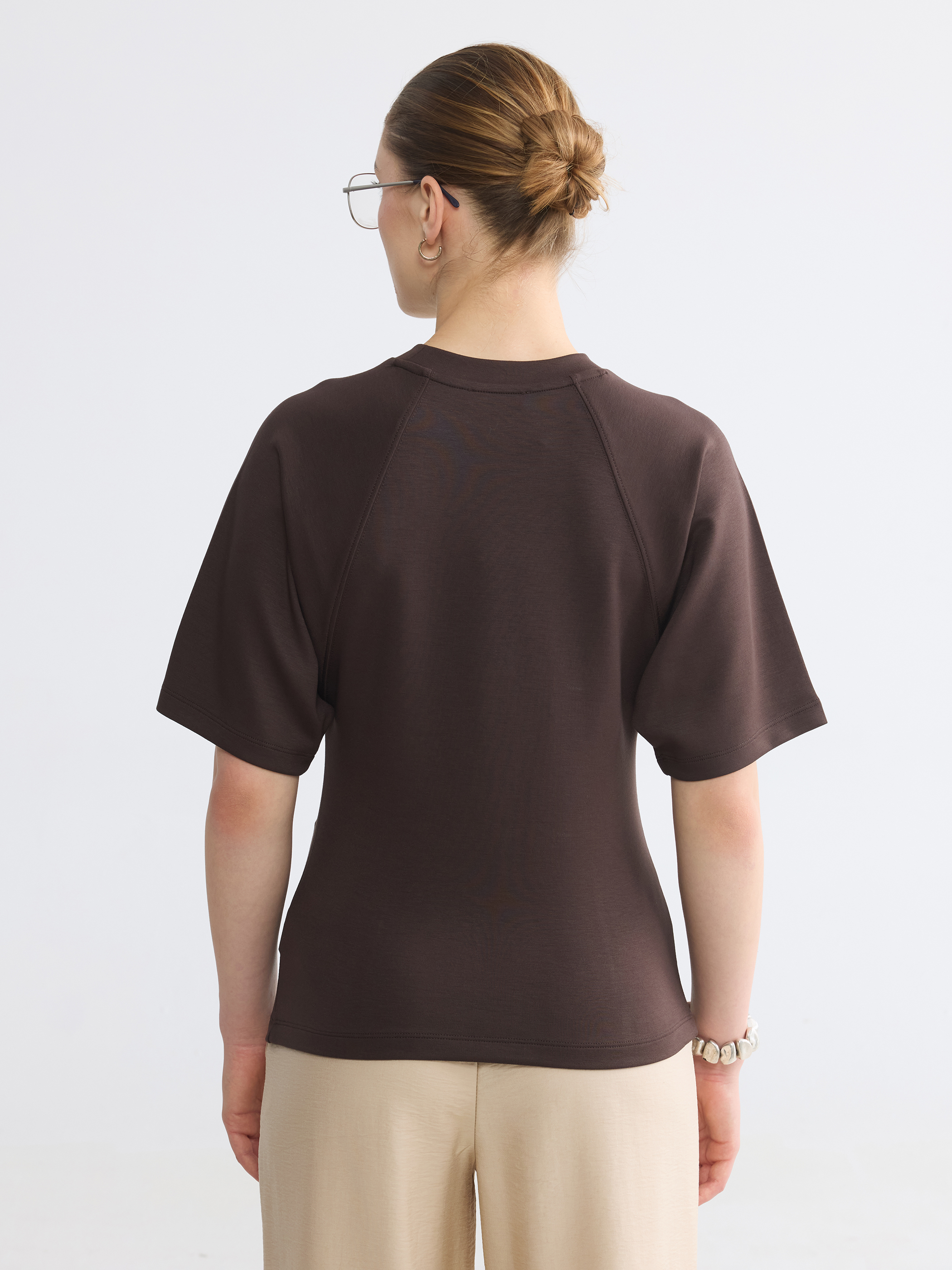 LCW Comfort Soft Touch Kadın Tişört görsel 4