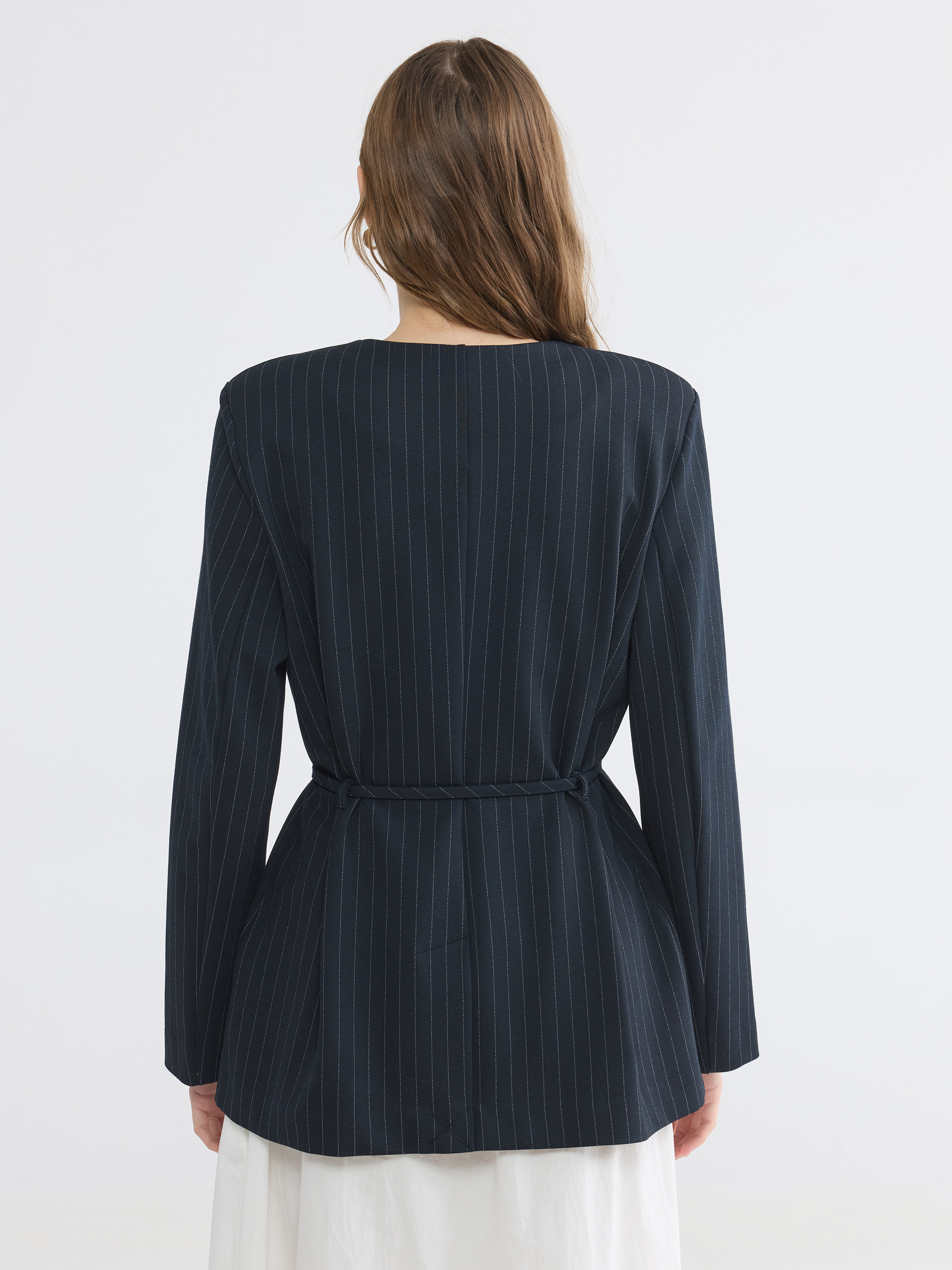 LCW EVERYDAY Çizgili Kadın Blazer Ceket görsel 4