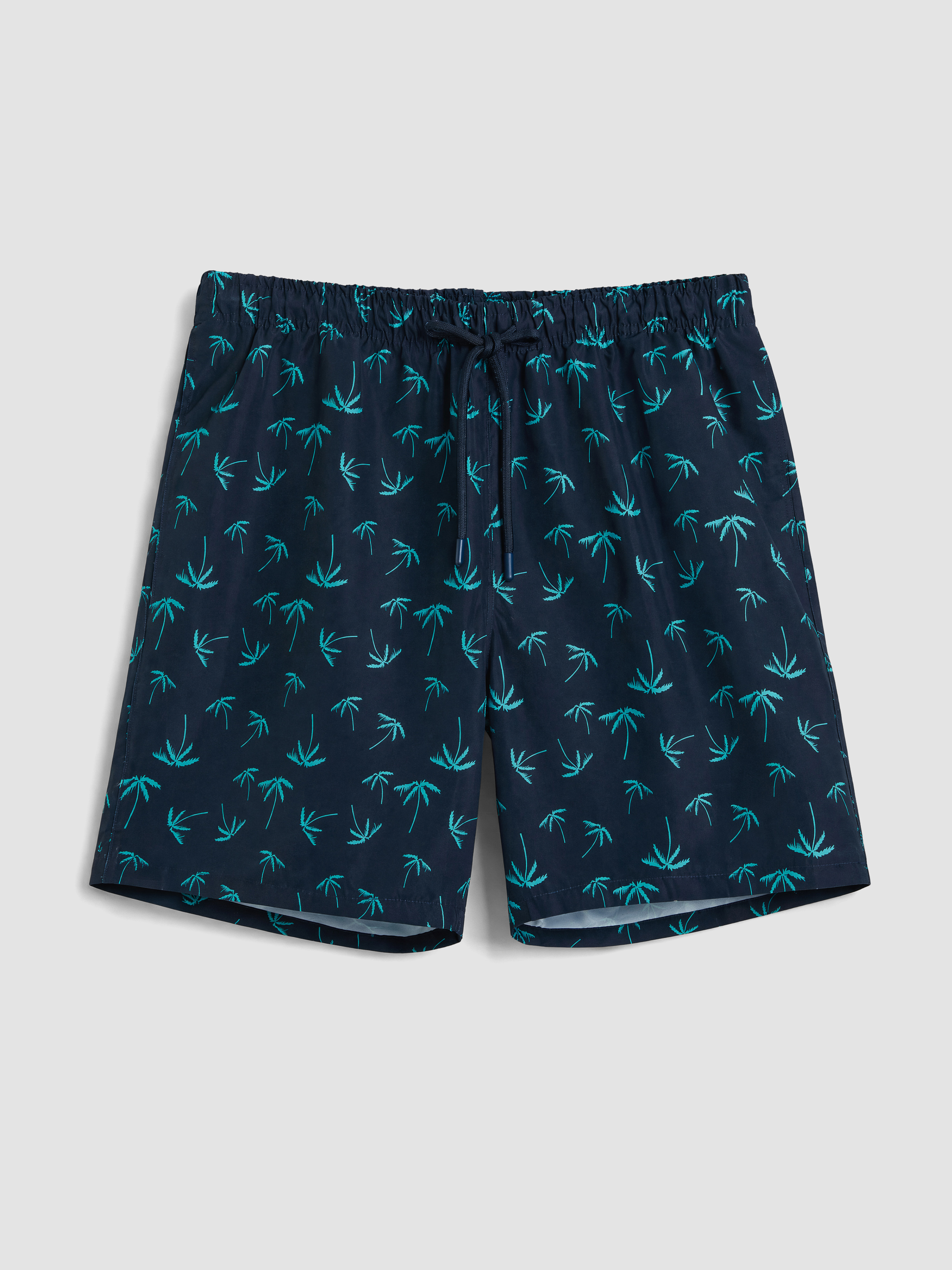 LCW SWIMWEAR Diz Hizası Boy Palmiye Desenli Erkek Deniz Şortu görsel 3